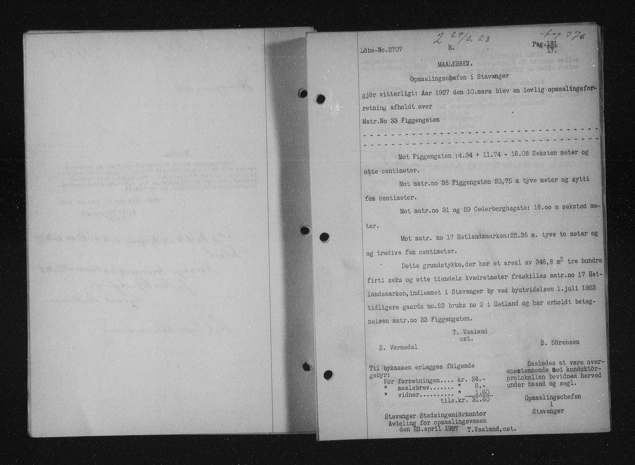 Stavanger byfogd, SAST/A-101408/001/4/41/410/410BB/L0053: Mortgage book no. 41, 1927-1928, Deed date: 29.02.1928