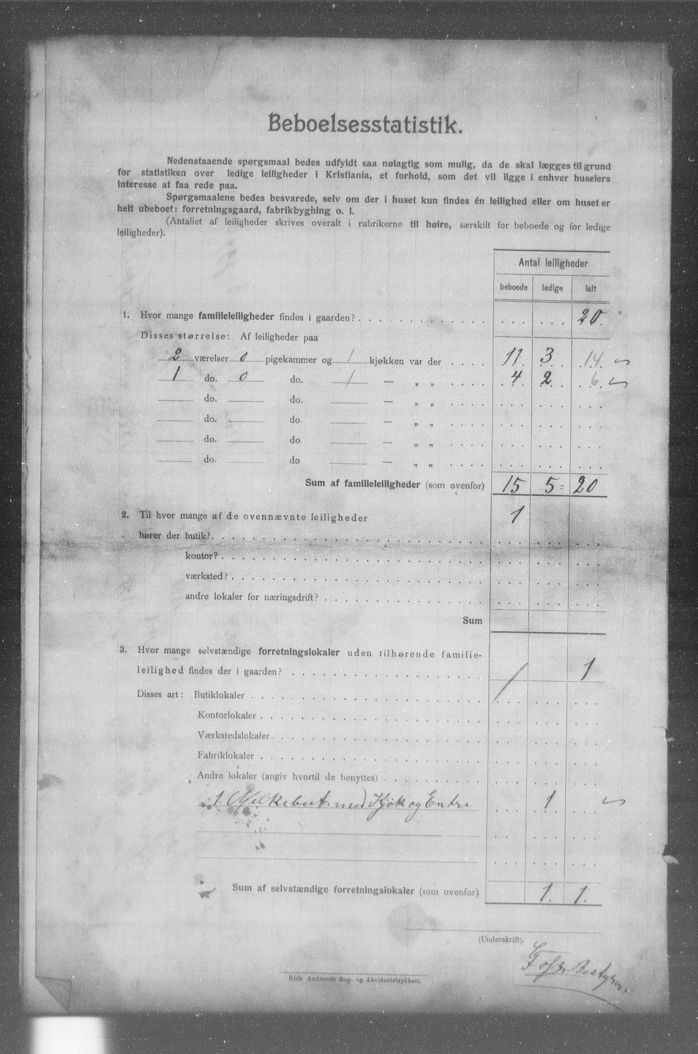 OBA, Municipal Census 1904 for Kristiania, 1904, p. 7735