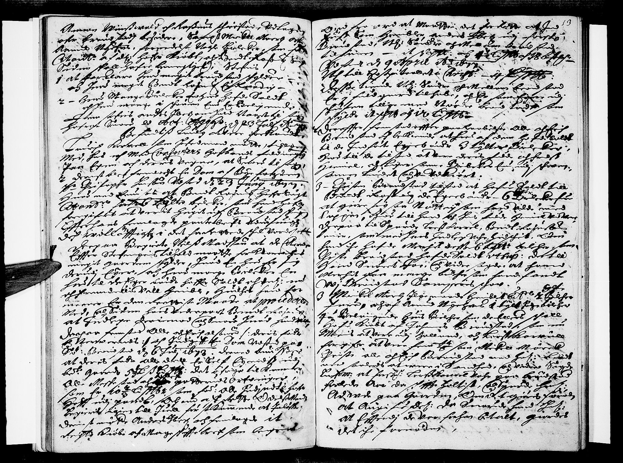 Numedal og Sandsvær sorenskriveri, AV/SAKO-A-128/F/Fa/Faa/L0011: Tingbok, 1677, p. 12b-13a