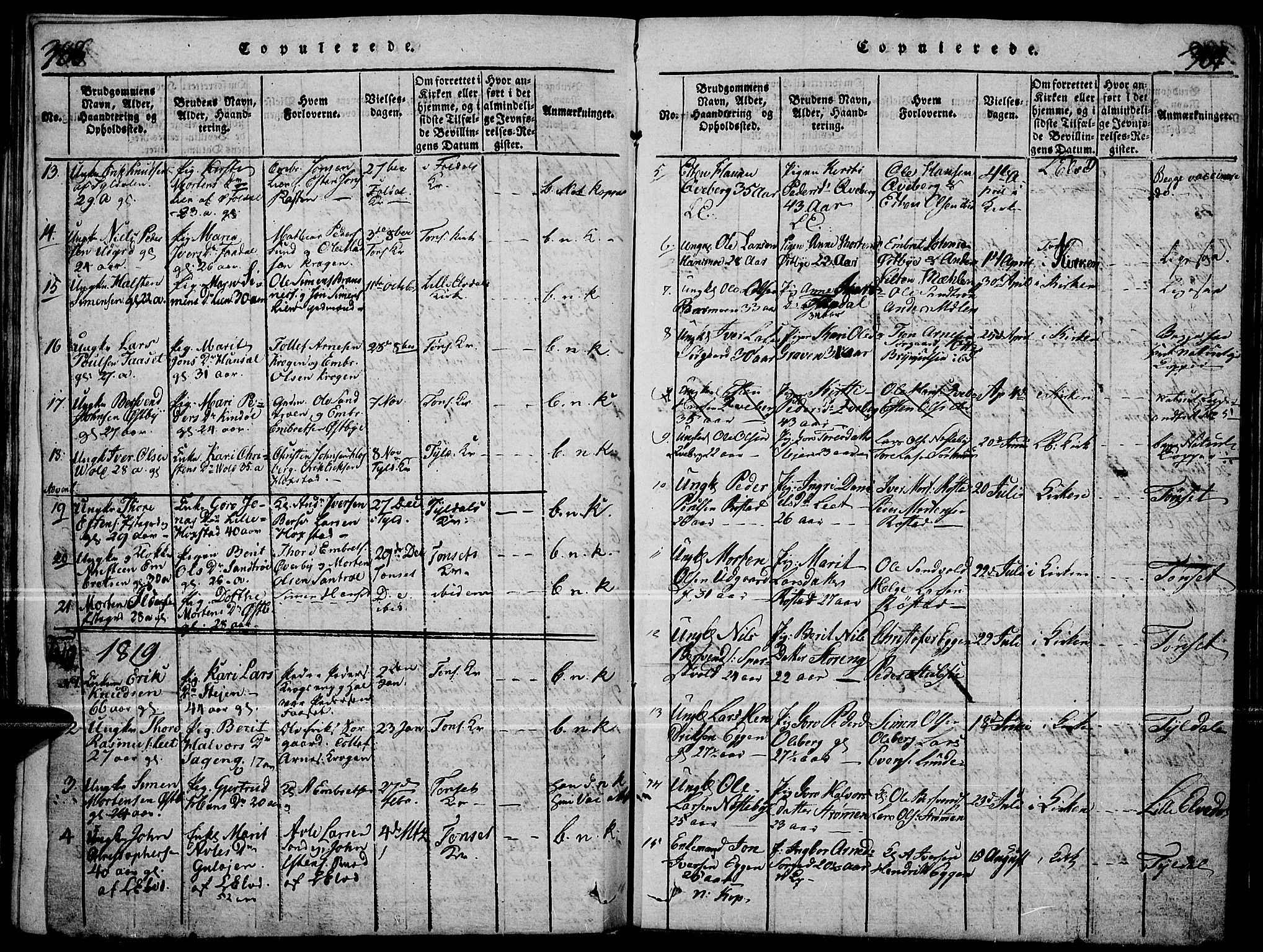 Tynset prestekontor, AV/SAH-PREST-058/H/Ha/Haa/L0018: Parish register (official) no. 18, 1815-1829, p. 388-389