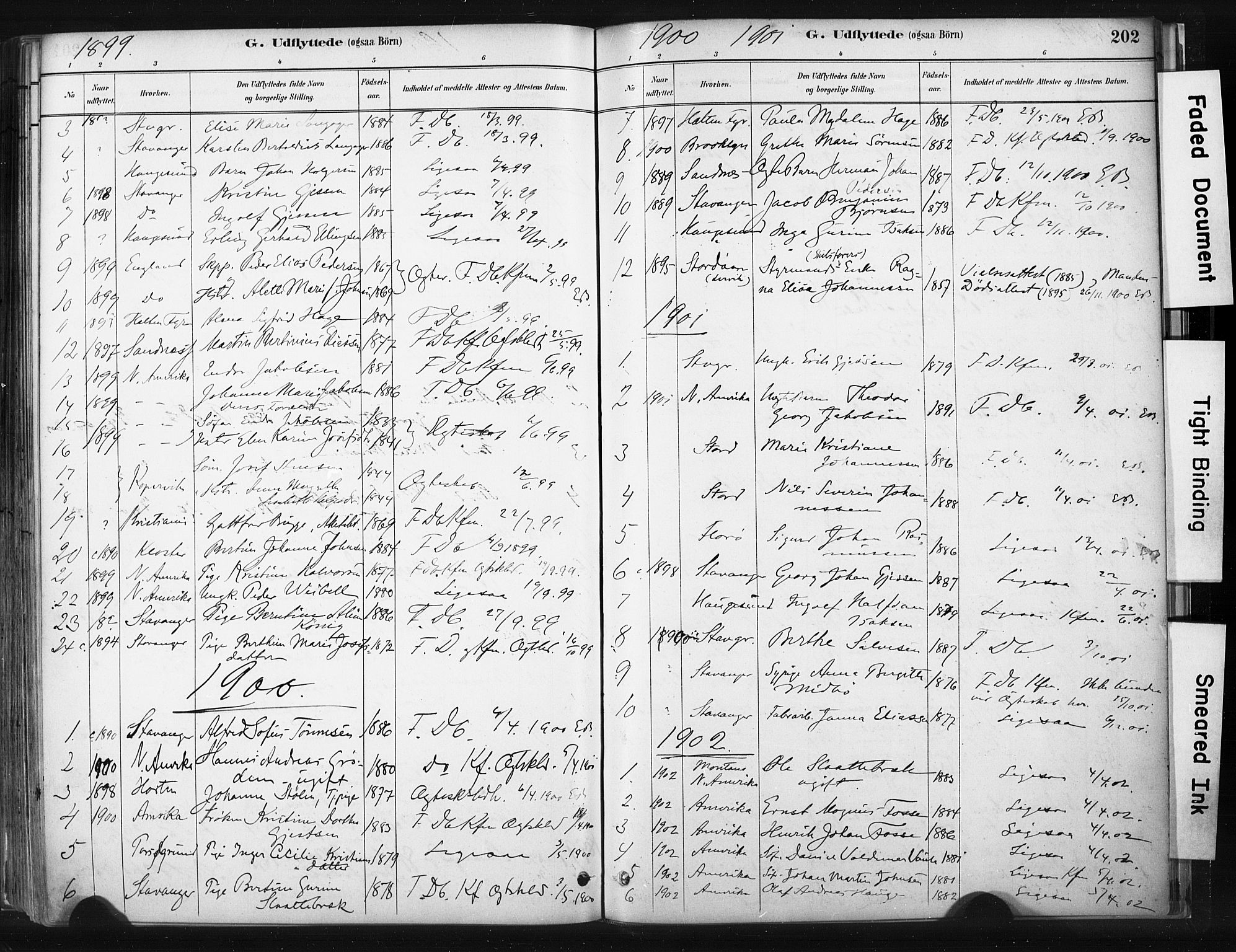 Skudenes sokneprestkontor, SAST/A -101849/H/Ha/Haa/L0008: Parish register (official) no. A 5, 1882-1912, p. 202