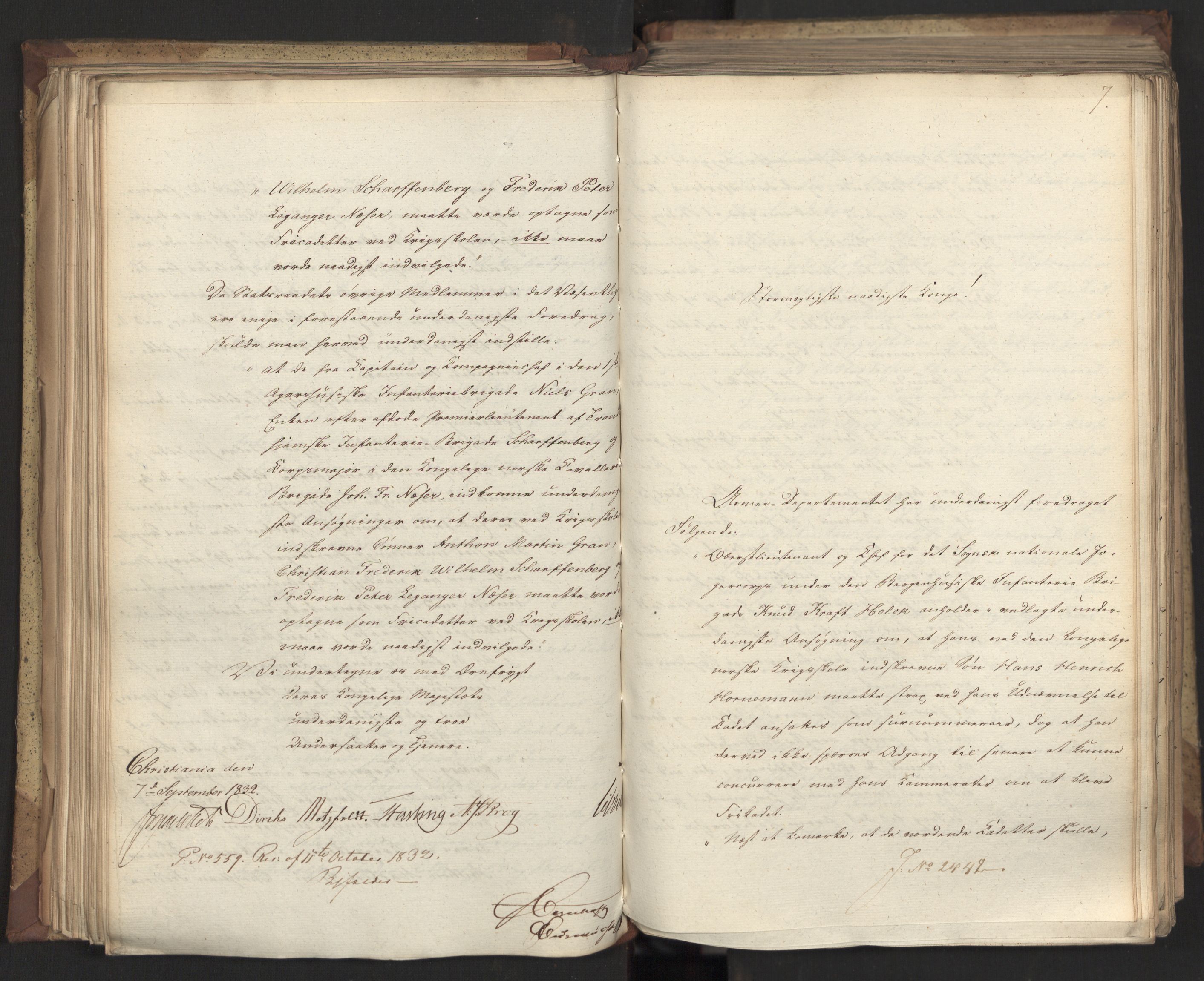 Statsrådsavdelingen i Stockholm, AV/RA-S-1003/D/Da/L0079: Regjeringsinnstillinger nr. 2400-2549, 1832, p. 154