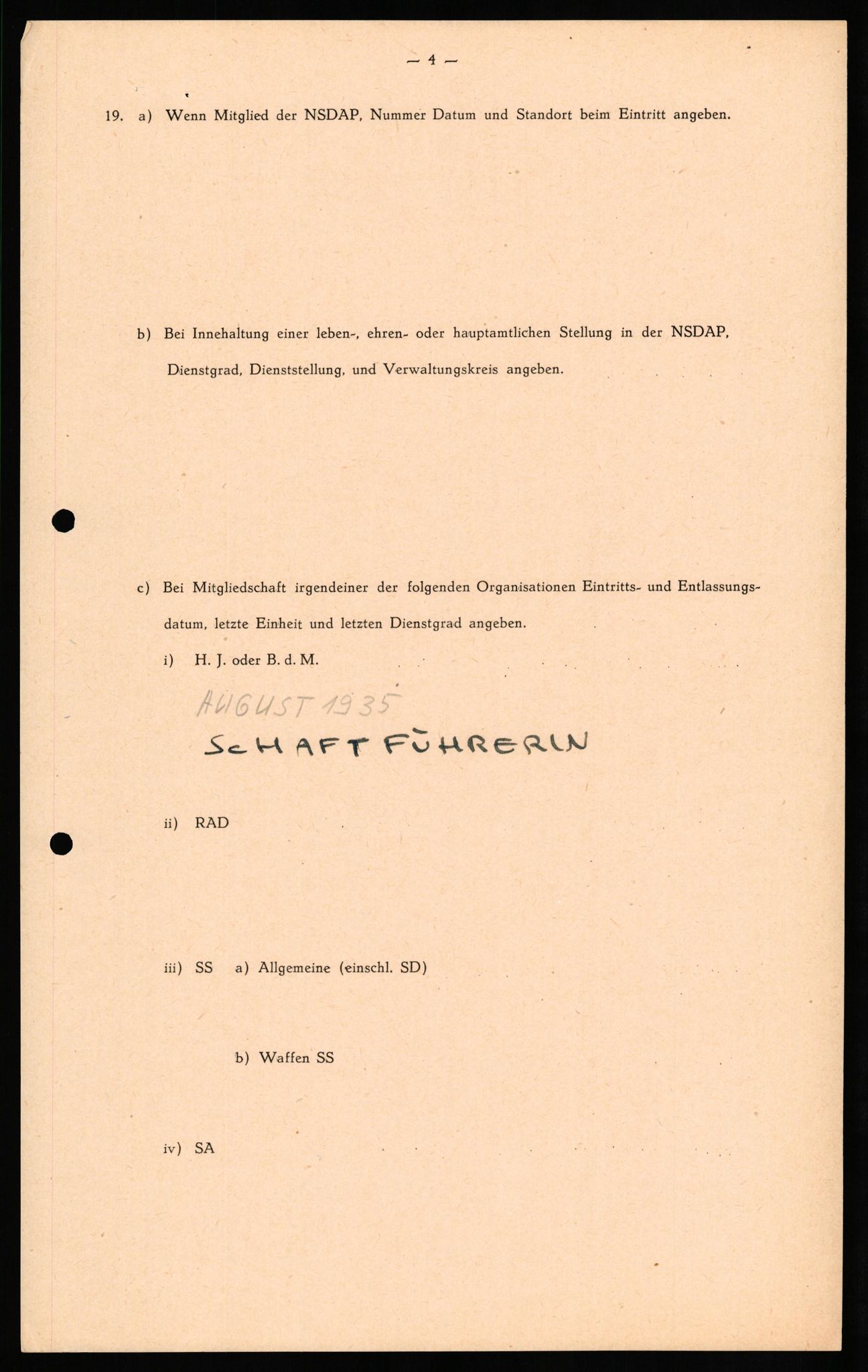 Forsvaret, Forsvarets overkommando II, AV/RA-RAFA-3915/D/Db/L0030: CI Questionaires. Tyske okkupasjonsstyrker i Norge. Tyskere., 1945-1946, p. 386