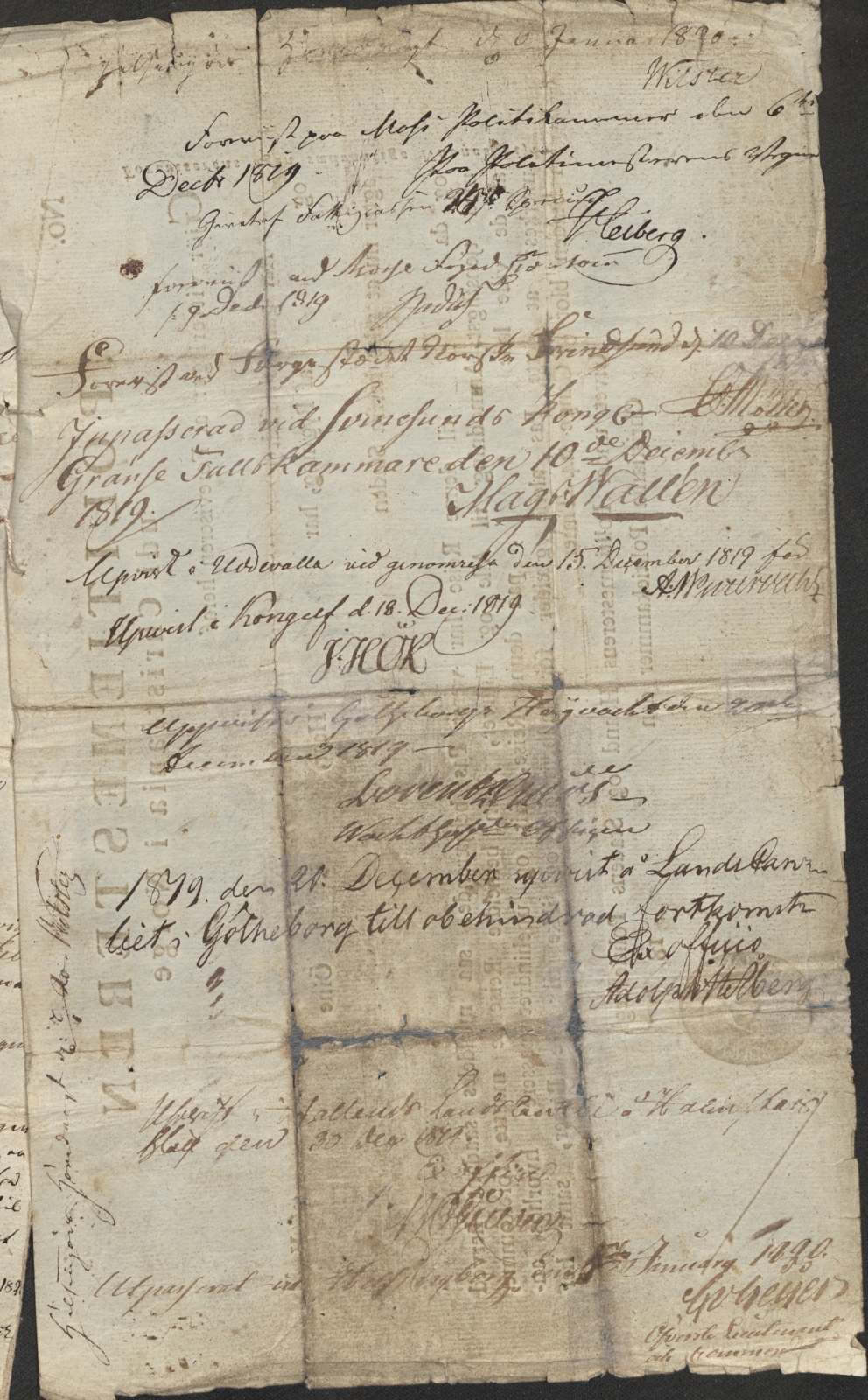 Bergen politikammer / politidistrikt, AV/SAB-A-60401/L.b, 1816-1822, p. 24