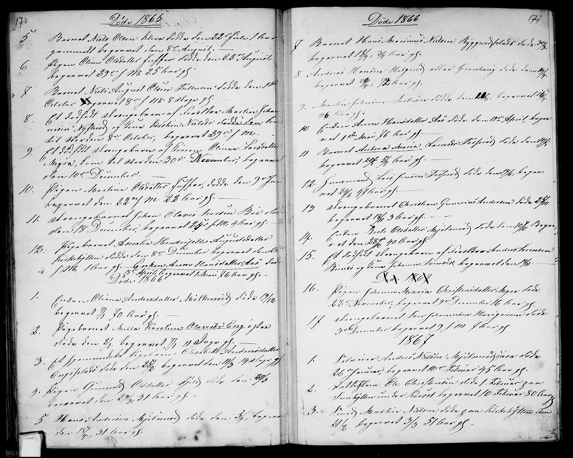 Berg prestekontor Kirkebøker, AV/SAO-A-10902/G/Gc/L0002: Parish register (copy) no. III 2, 1856-1887, p. 170-171