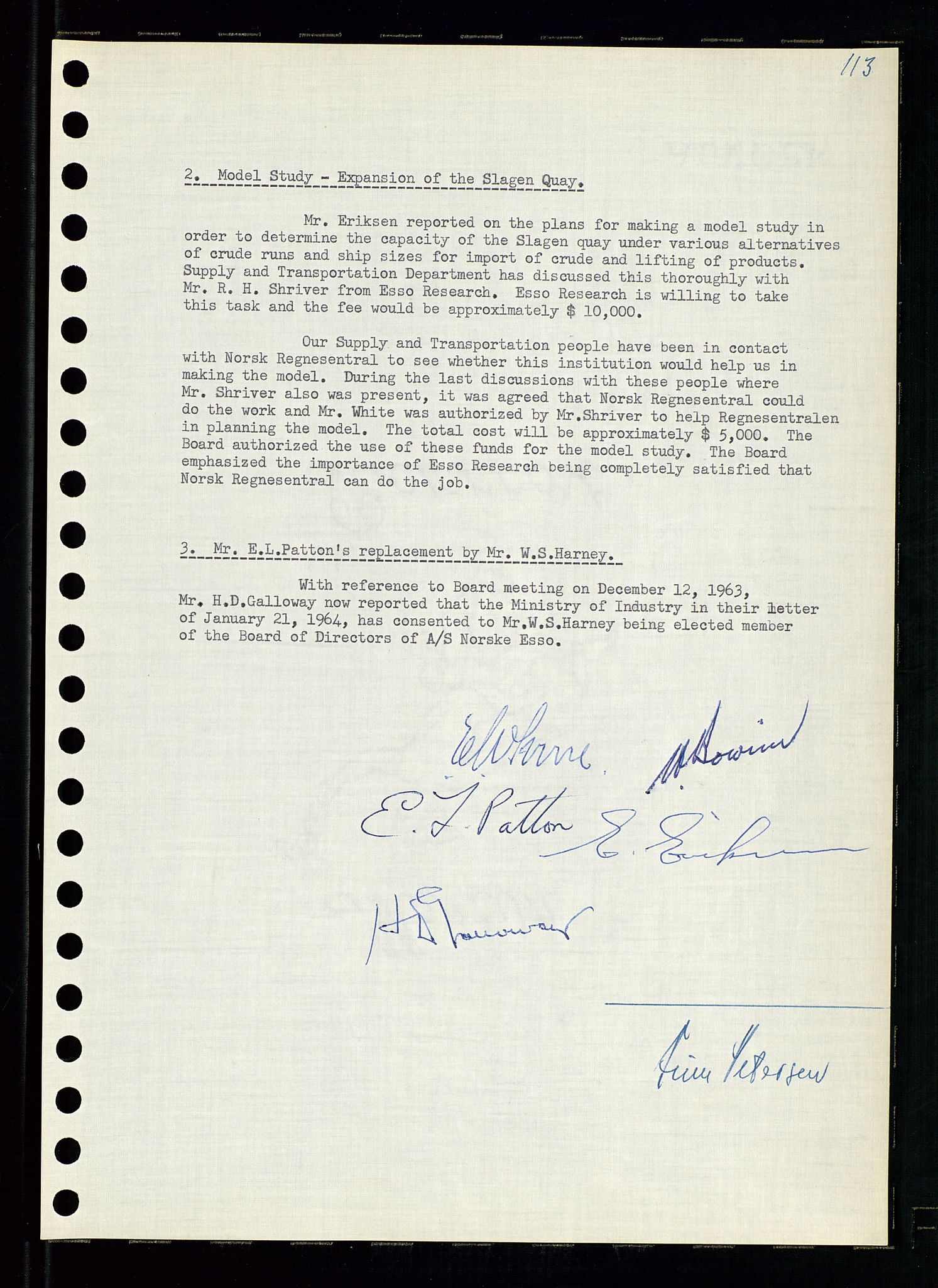 Pa 0982 - Esso Norge A/S, AV/SAST-A-100448/A/Aa/L0001/0004: Den administrerende direksjon Board minutes (styrereferater) / Den administrerende direksjon Board minutes (styrereferater), 1963-1964, p. 150