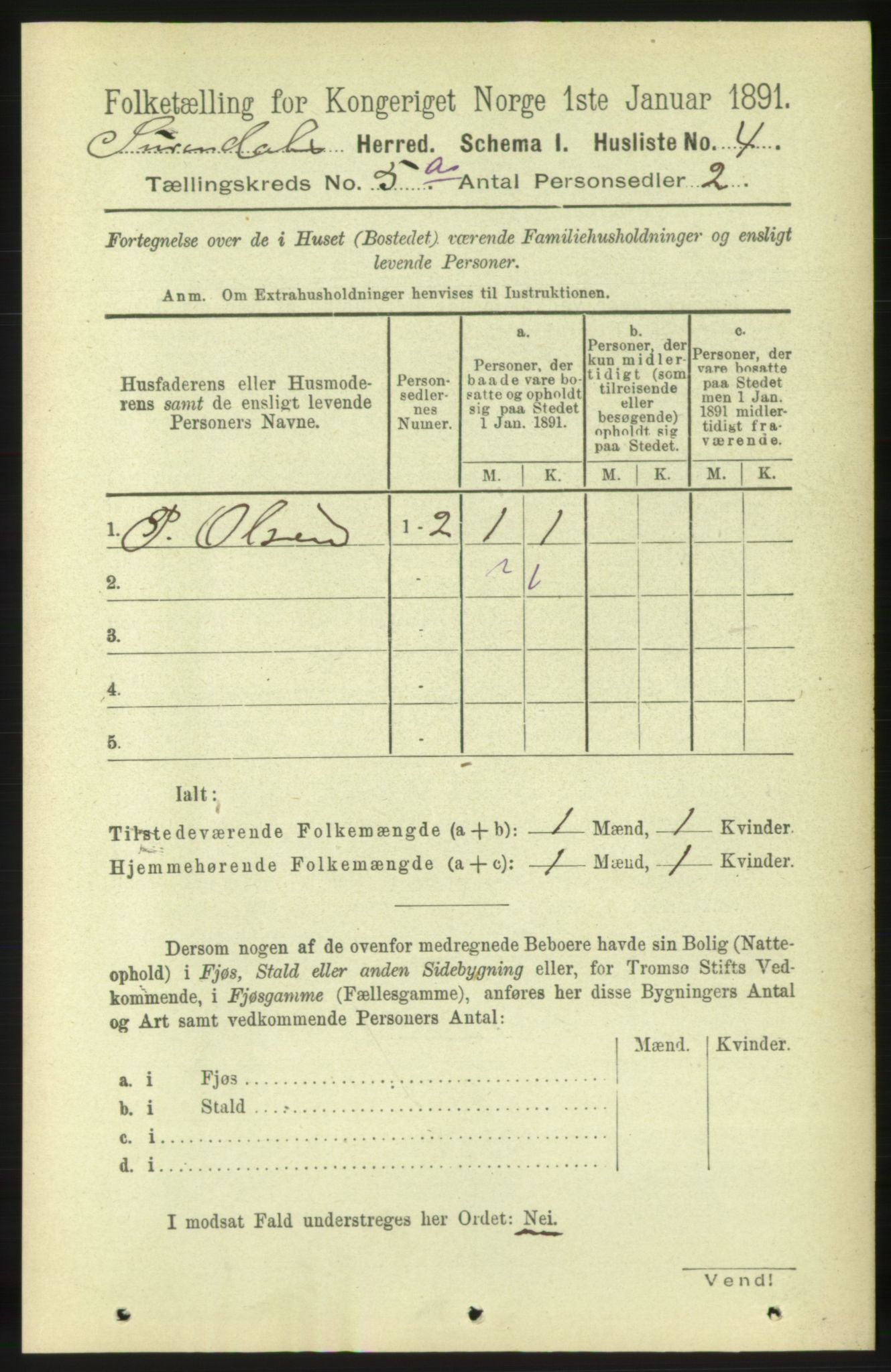 RA, 1891 census for 1566 Surnadal, 1891, p. 1387