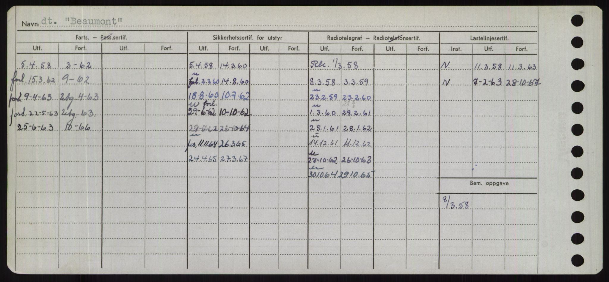 Sjøfartsdirektoratet med forløpere, Skipsmålingen, AV/RA-S-1627/H/Hd/L0003: Fartøy, B-Bev, p. 448