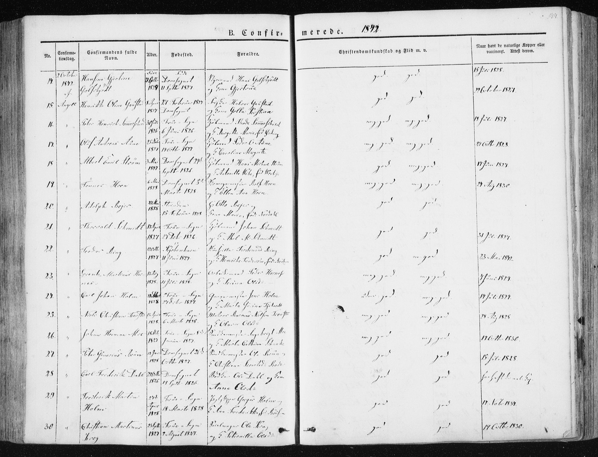Ministerialprotokoller, klokkerbøker og fødselsregistre - Sør-Trøndelag, SAT/A-1456/602/L0110: Parish register (official) no. 602A08, 1840-1854, p. 144