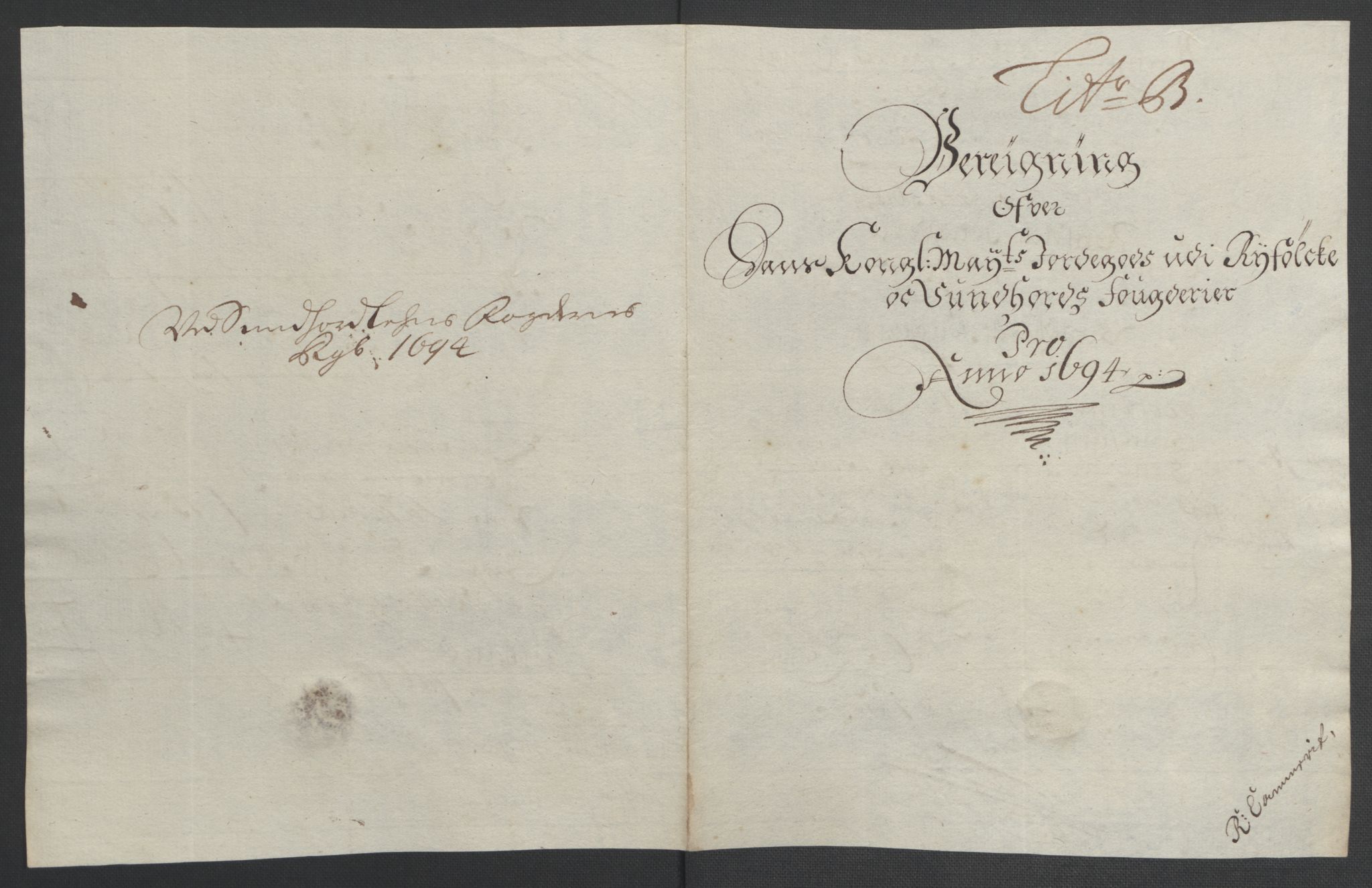 Rentekammeret inntil 1814, Reviderte regnskaper, Fogderegnskap, RA/EA-4092/R48/L2975: Fogderegnskap Sunnhordland og Hardanger, 1694, p. 82