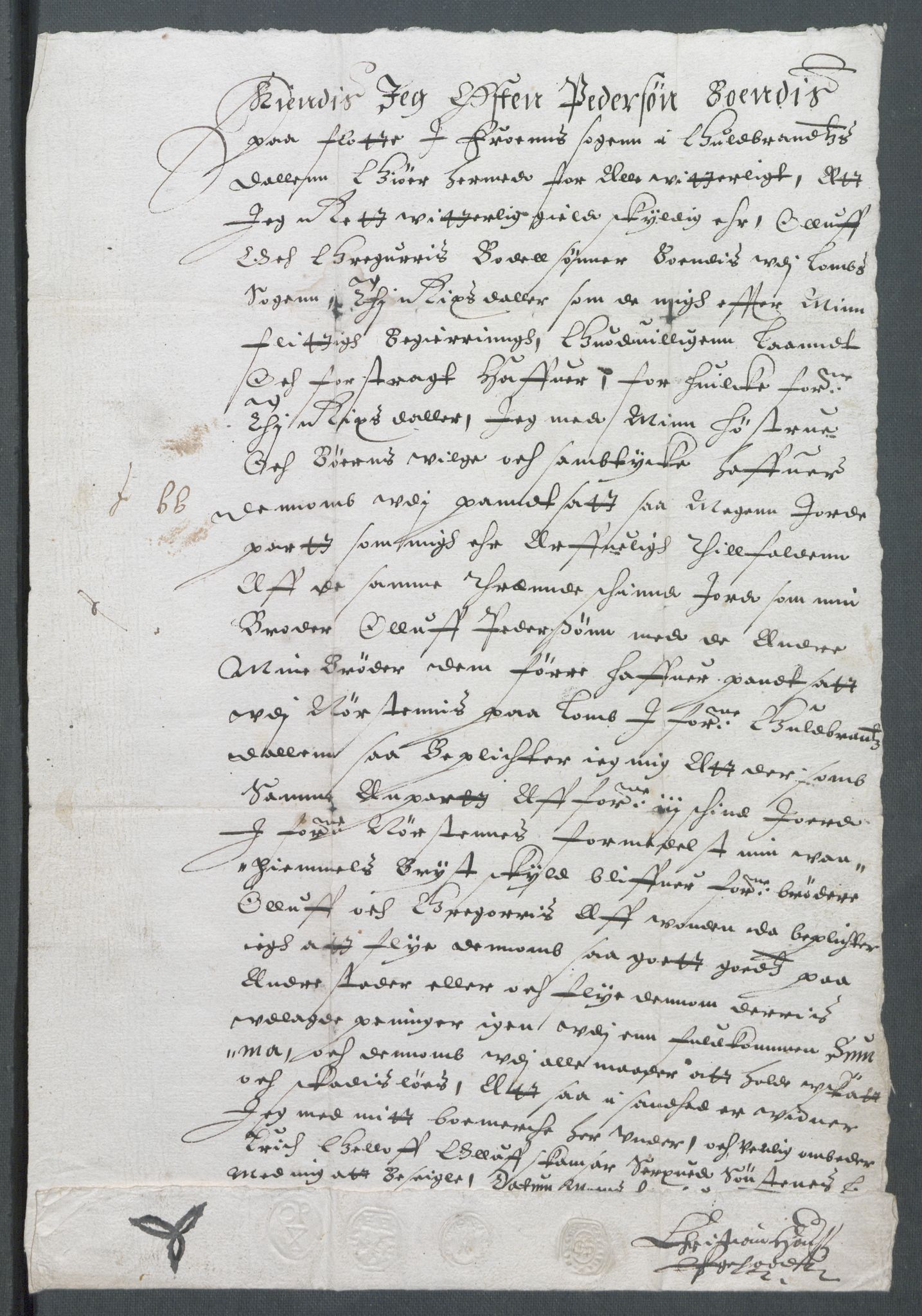 Riksarkivets diplomsamling, RA/EA-5965/F02/L0144: Dokumenter, 1633, p. 20