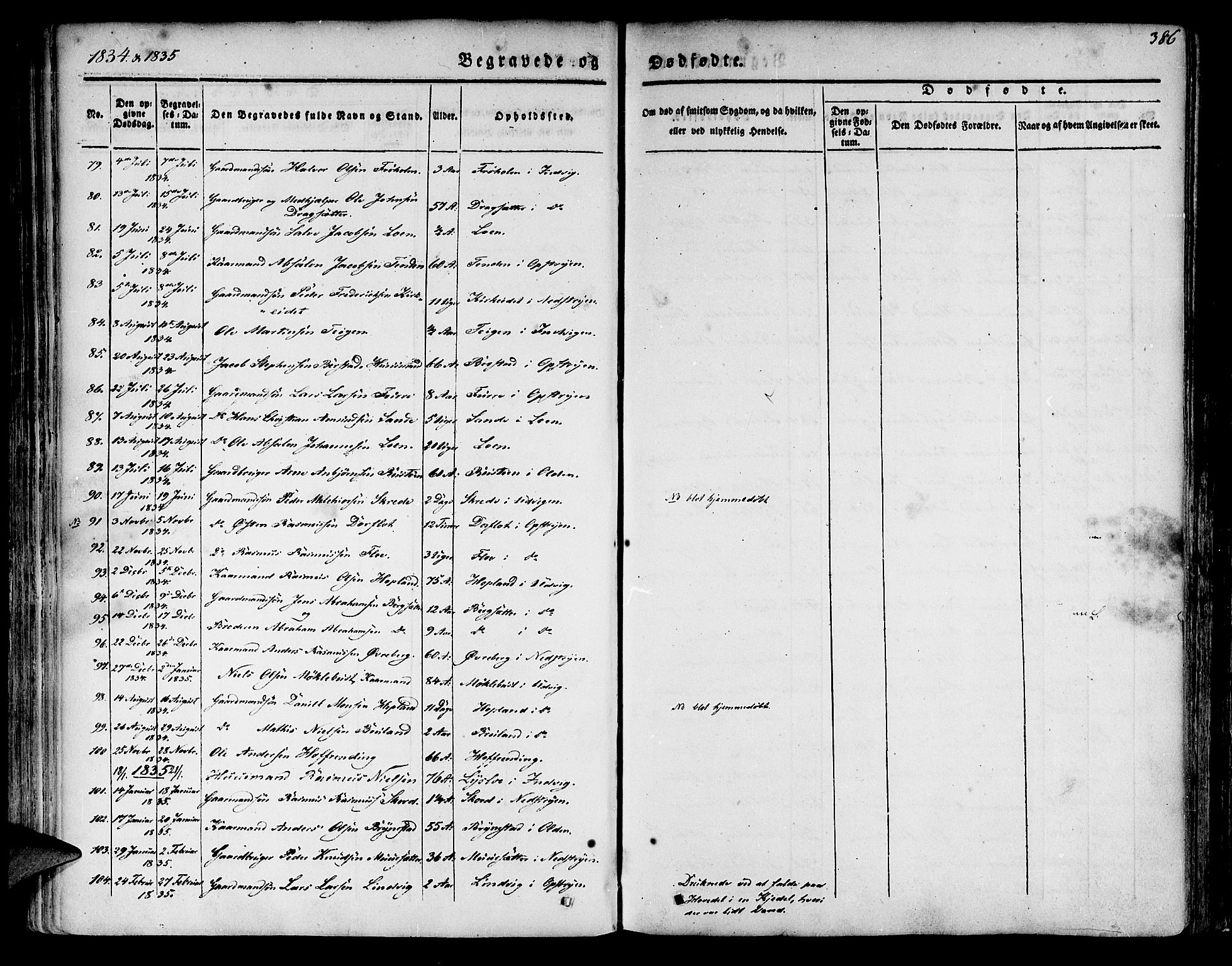 Innvik sokneprestembete, AV/SAB-A-80501: Parish register (official) no. A 4II, 1832-1846, p. 386