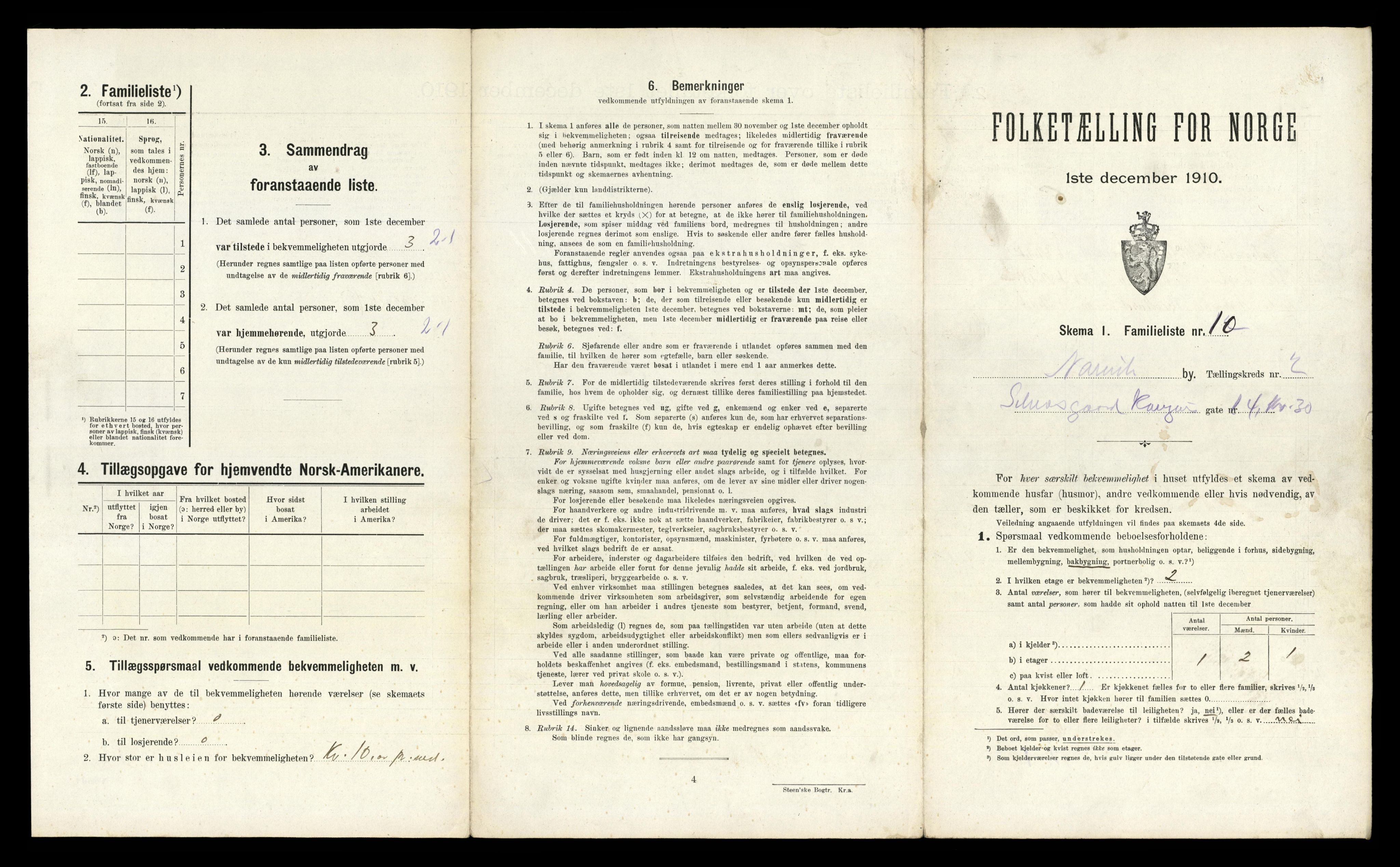 RA, 1910 census for Narvik, 1910, p. 321