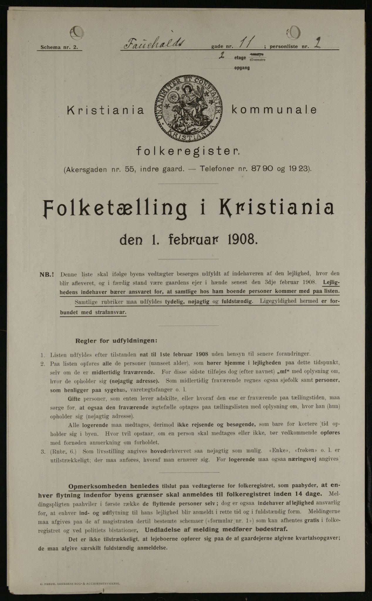 OBA, Municipal Census 1908 for Kristiania, 1908, p. 21781