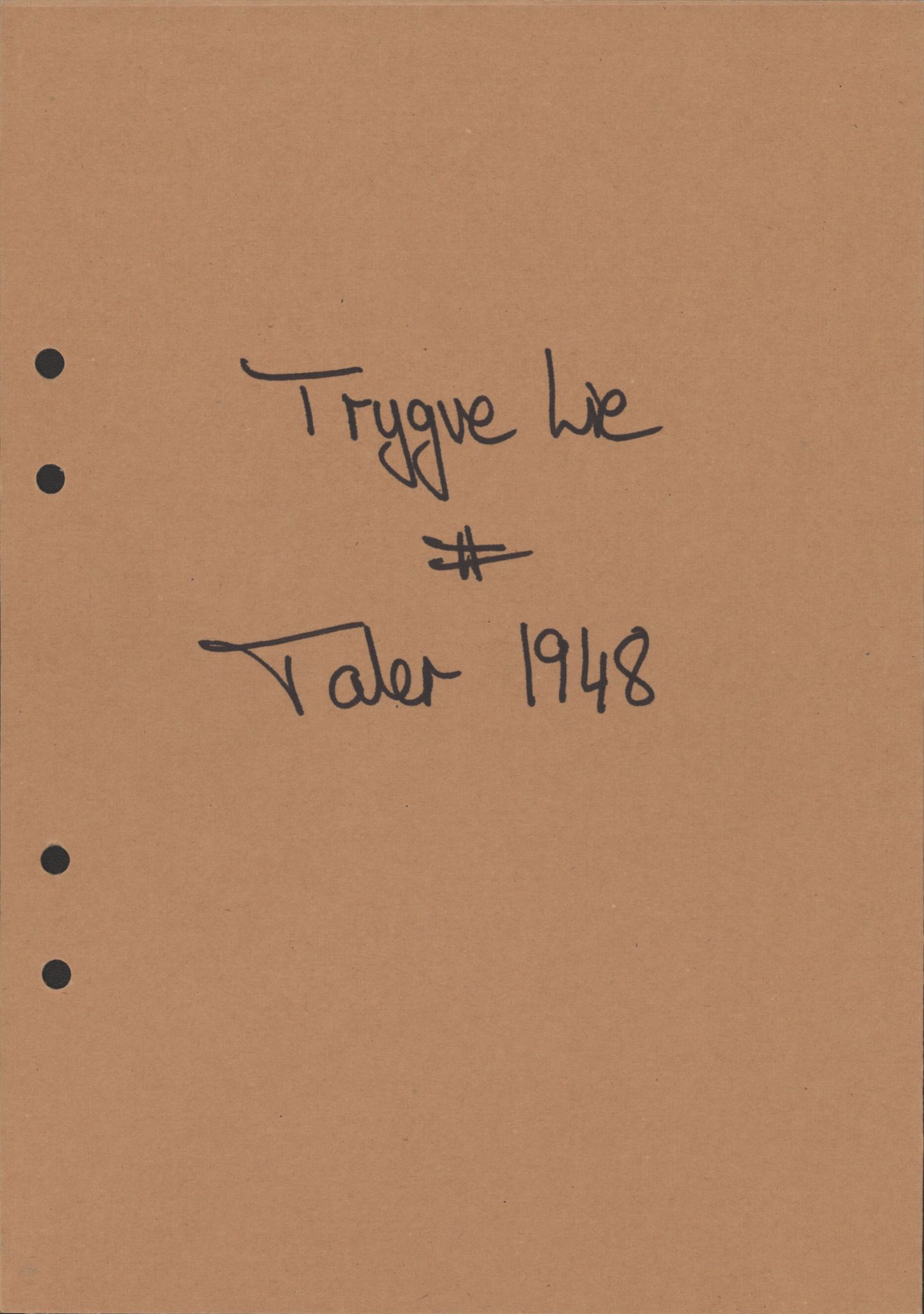 Lie, Trygve, AV/RA-PA-1407/D/L0025: Generalsekretærens papirer., 1948-1951, p. 2