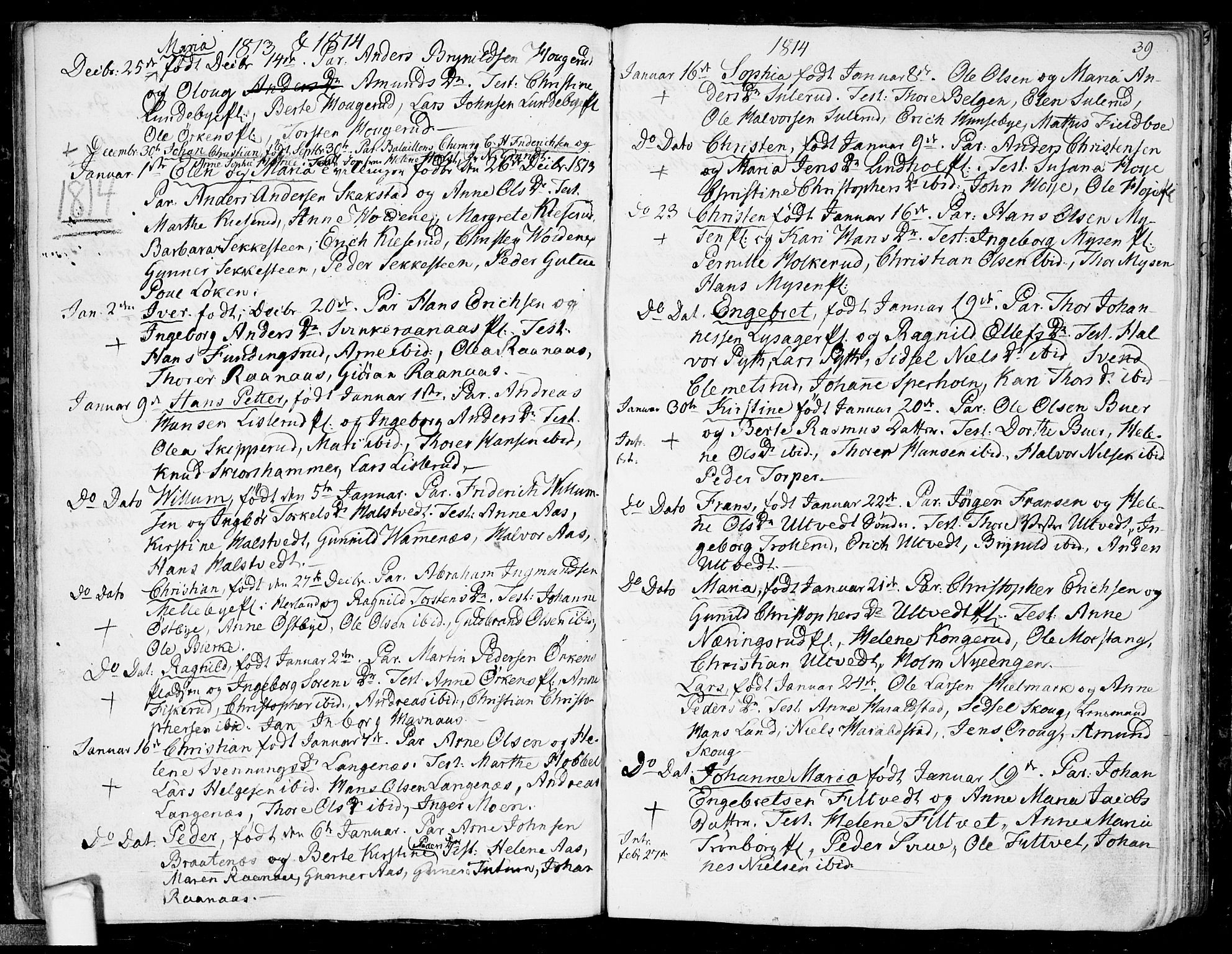 Eidsberg prestekontor Kirkebøker, AV/SAO-A-10905/F/Fa/L0006: Parish register (official) no. I 6, 1807-1814, p. 39
