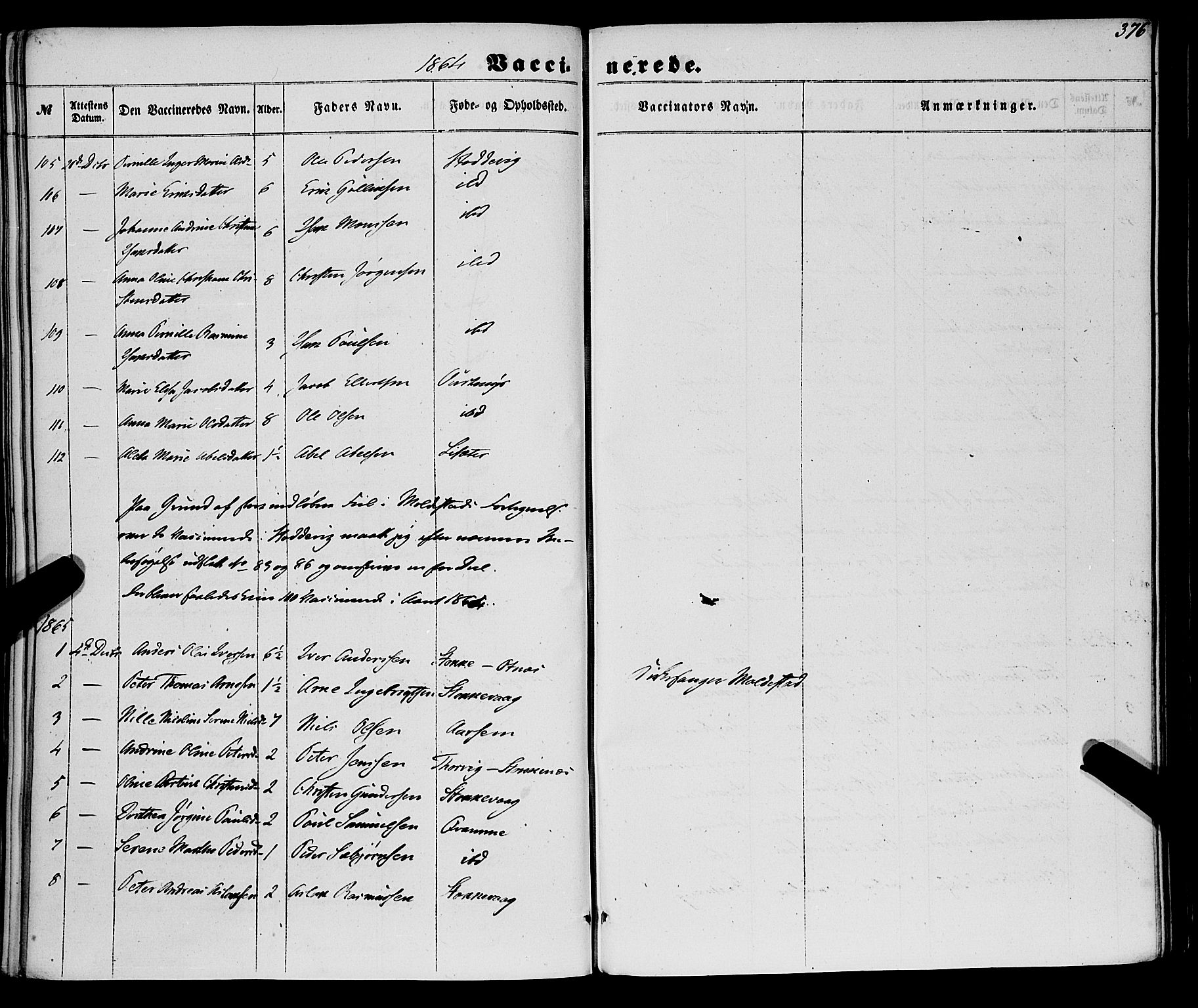 Selje sokneprestembete, AV/SAB-A-99938/H/Ha/Haa/Haaa: Parish register (official) no. A 11, 1858-1870, p. 376