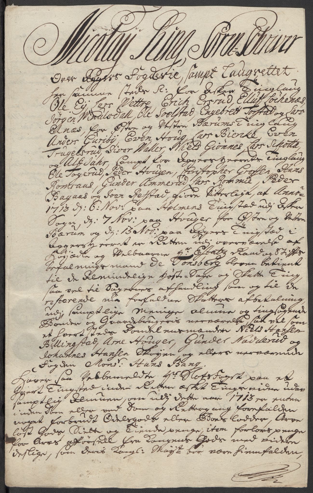 Rentekammeret inntil 1814, Reviderte regnskaper, Fogderegnskap, AV/RA-EA-4092/R10/L0451: Fogderegnskap Aker og Follo, 1713-1714, p. 163