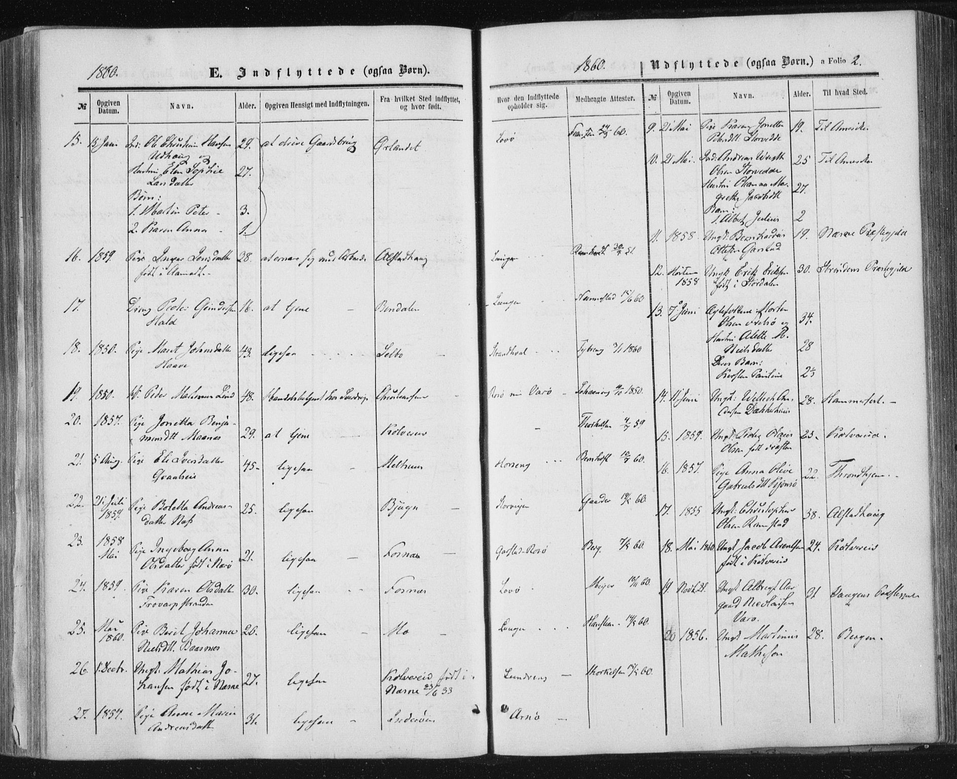 Ministerialprotokoller, klokkerbøker og fødselsregistre - Nord-Trøndelag, AV/SAT-A-1458/784/L0670: Parish register (official) no. 784A05, 1860-1876, p. 2