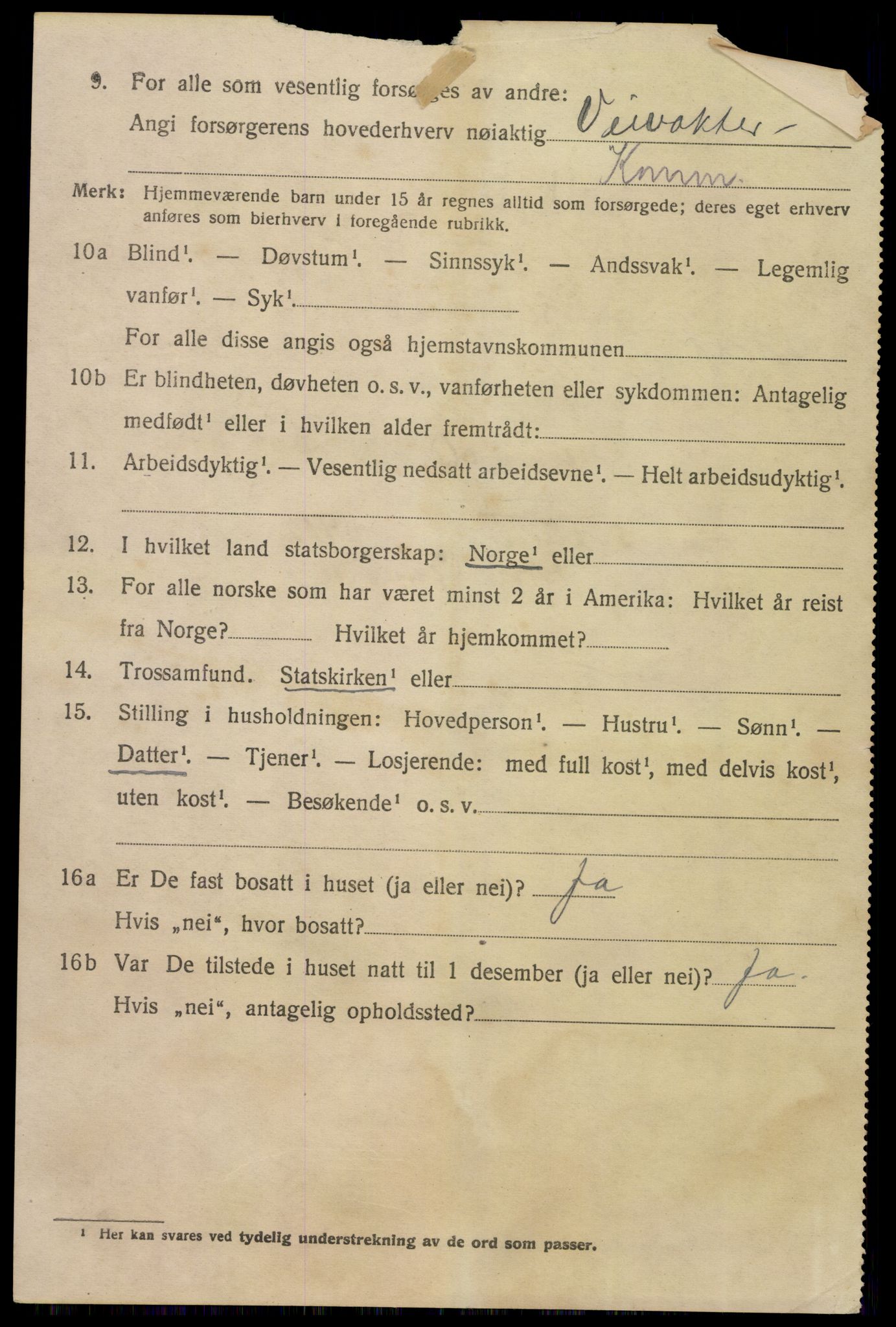 SAH, 1920 census for Østre Gausdal, 1920, p. 5811