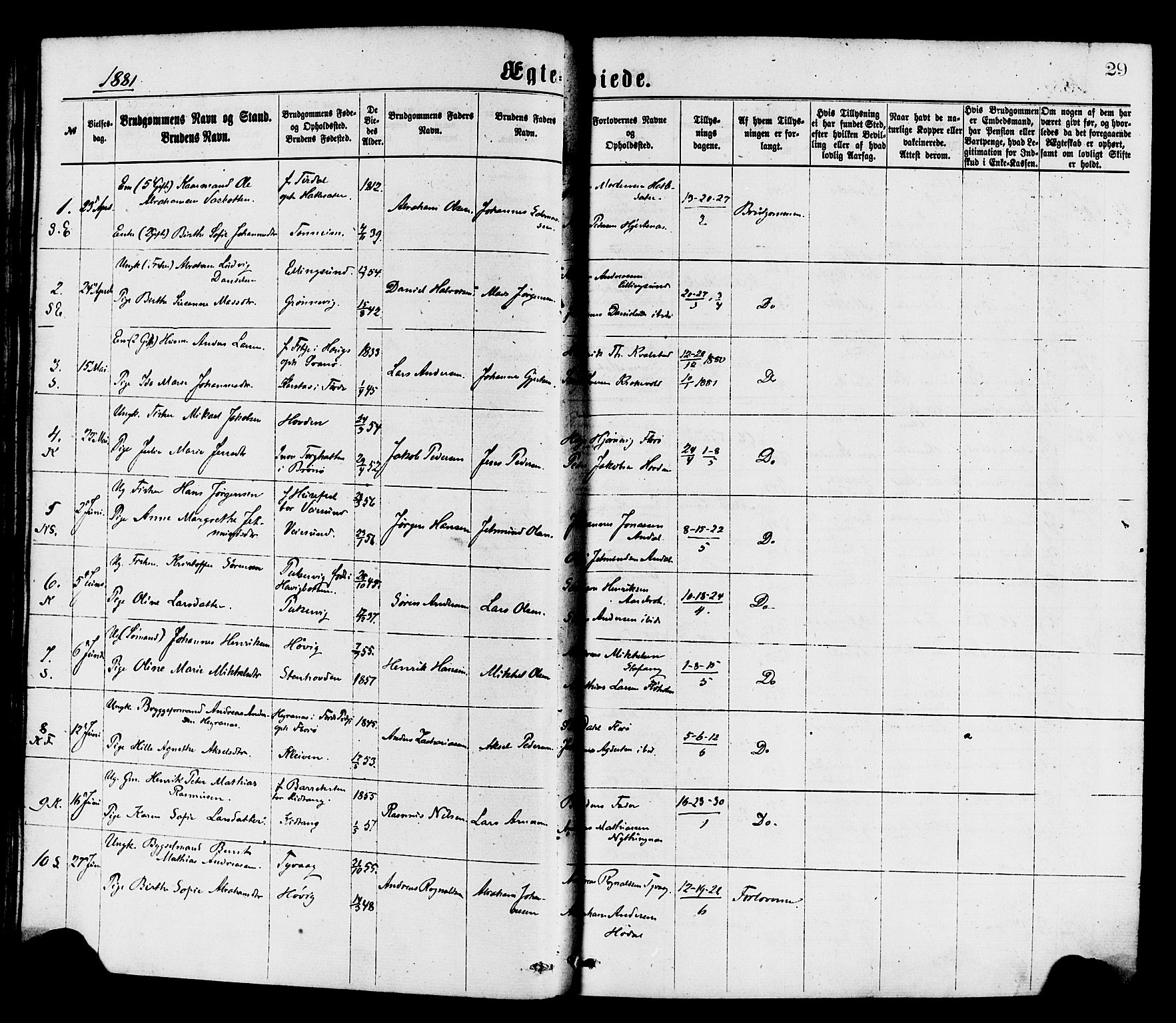 Kinn sokneprestembete, AV/SAB-A-80801/H/Haa/Haaa/L0013: Parish register (official) no. A 13, 1870-1885, p. 29