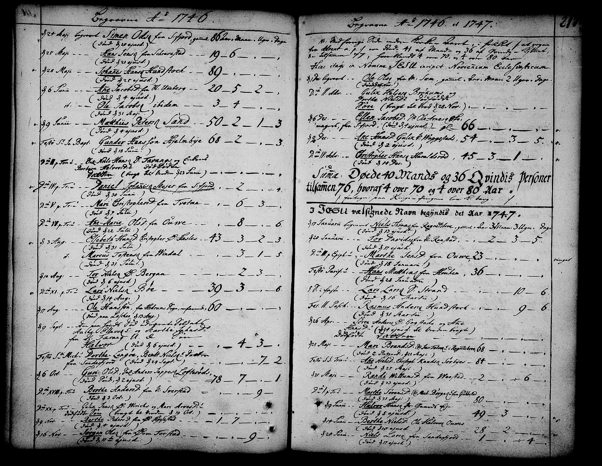 Sandar kirkebøker, AV/SAKO-A-243/F/Fa/L0002: Parish register (official) no. 2, 1733-1788, p. 217