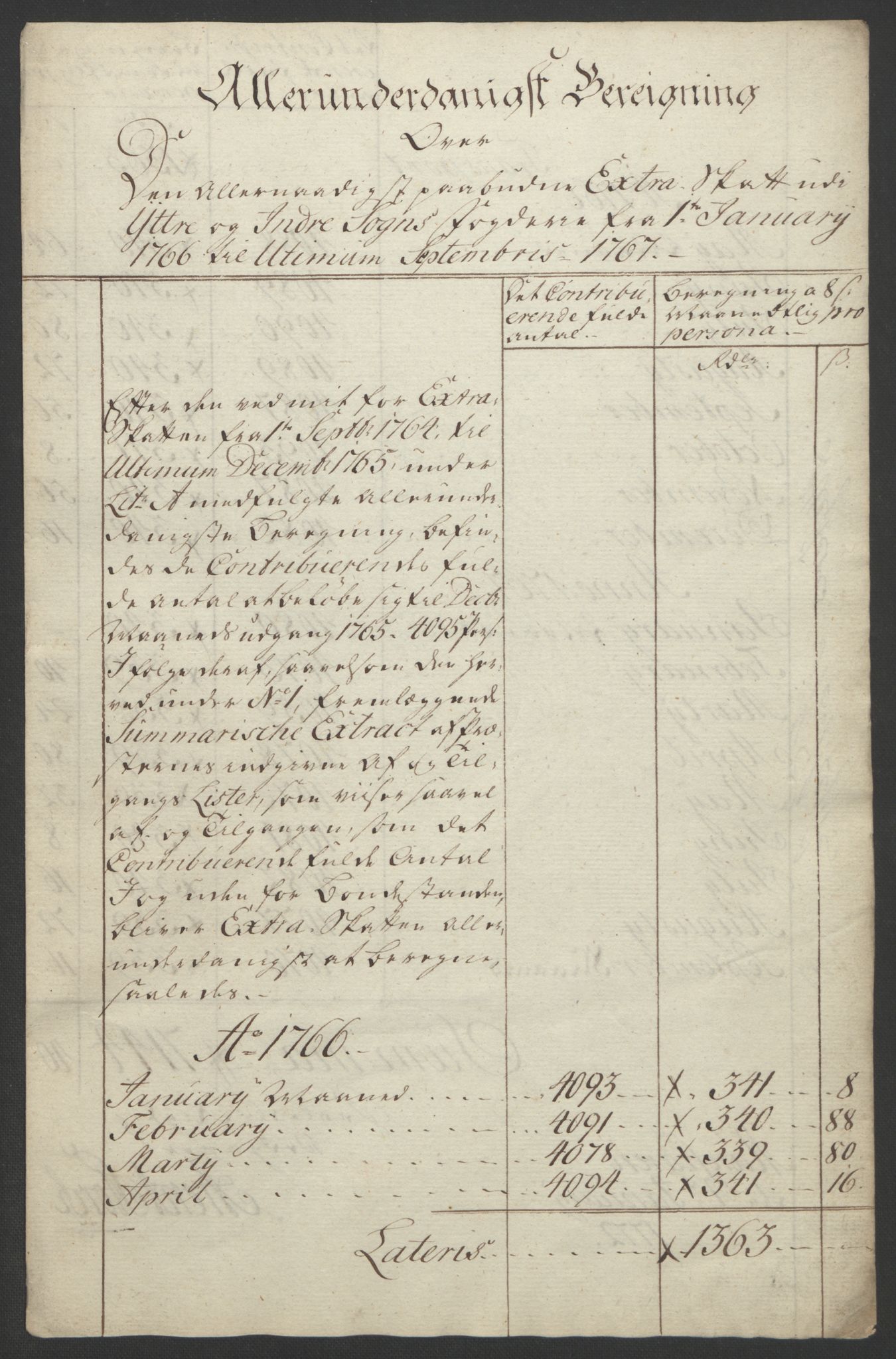 Rentekammeret inntil 1814, Realistisk ordnet avdeling, RA/EA-4070/Ol/L0018: [Gg 10]: Ekstraskatten, 23.09.1762. Sogn, 1762-1772, p. 133