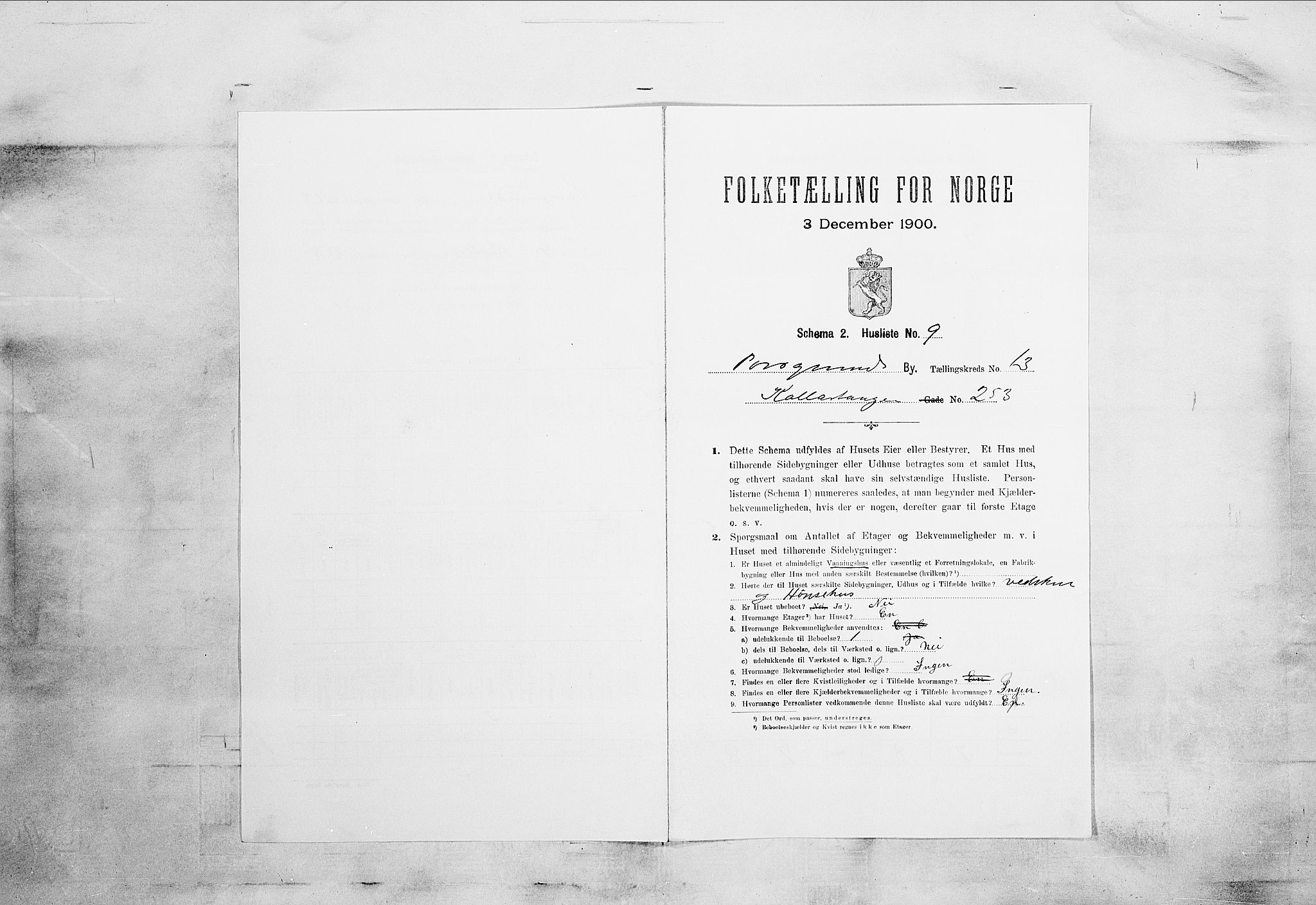 SAKO, 1900 census for Porsgrunn, 1900, p. 2382