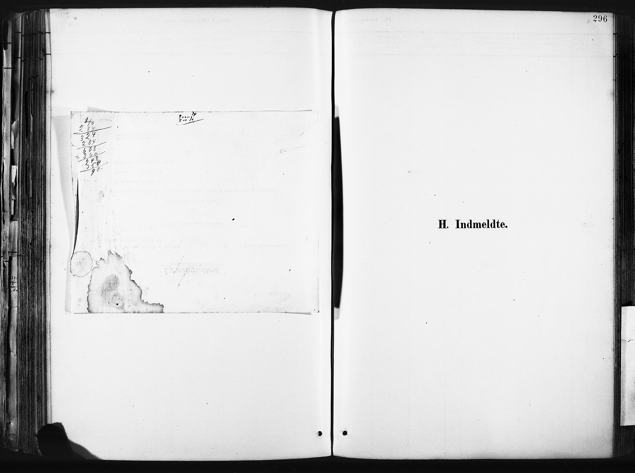 Sund sokneprestembete, SAB/A-99930: Parish register (official) no. B 1, 1882-1907, p. 296