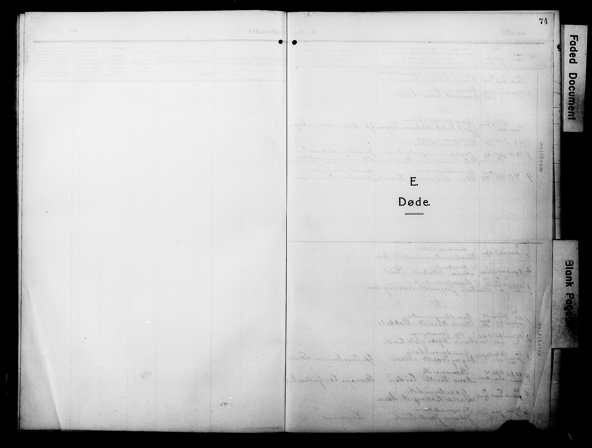 Balestrand sokneprestembete, SAB/A-79601/H/Hab/Habc/L0004: Parish register (copy) no. C 4, 1909-1929, p. 74