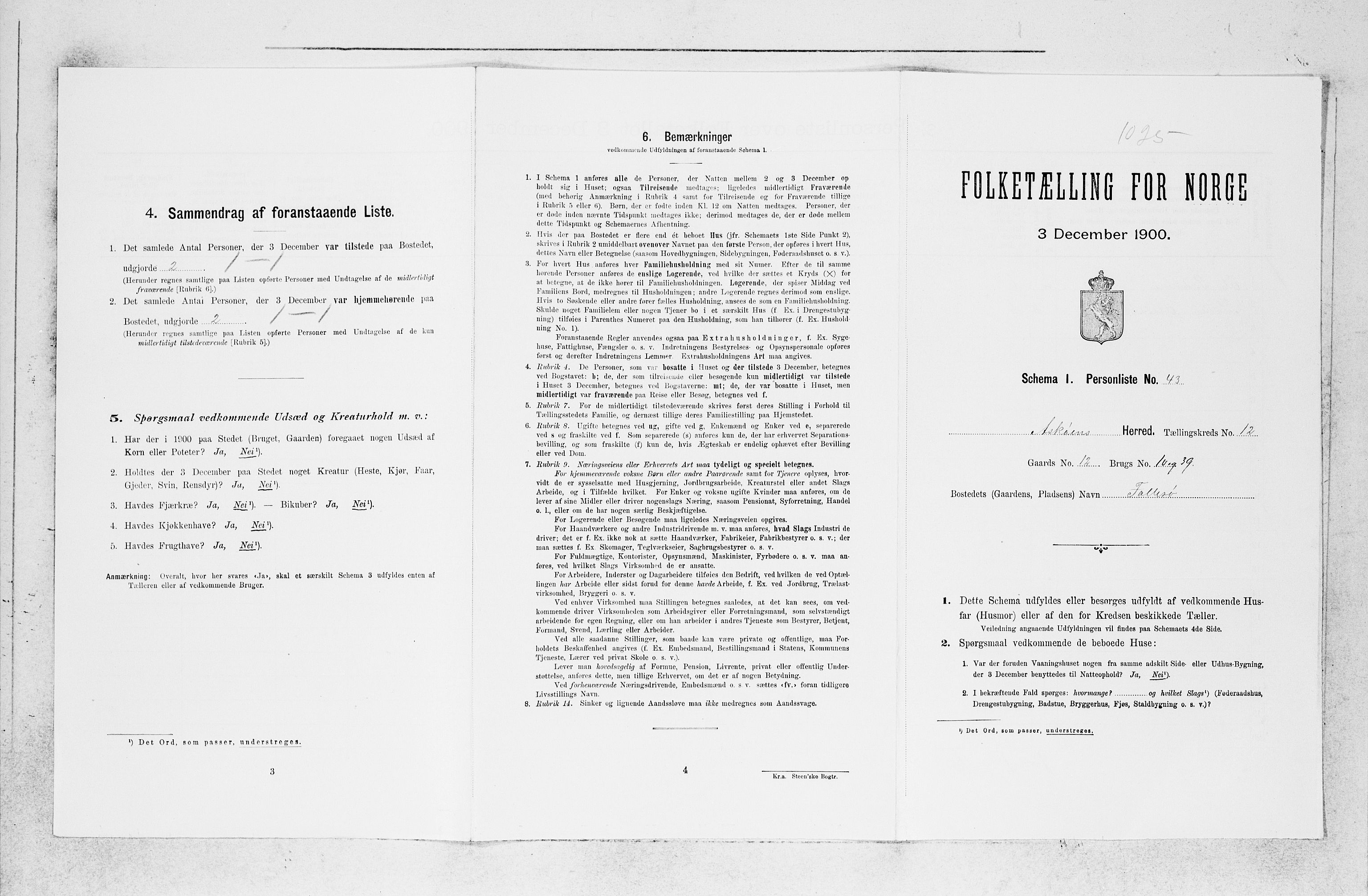 SAB, 1900 census for Askøy, 1900, p. 1675