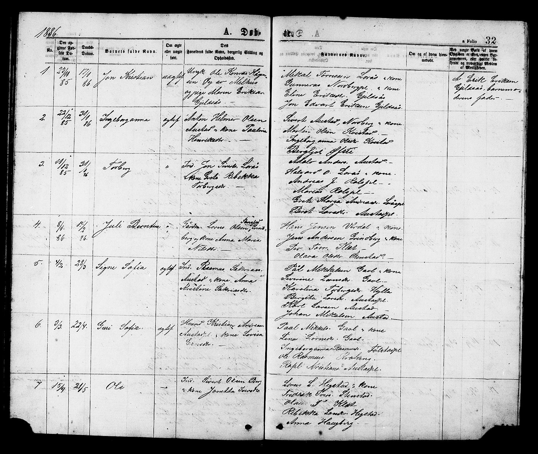 Ministerialprotokoller, klokkerbøker og fødselsregistre - Nord-Trøndelag, SAT/A-1458/731/L0311: Parish register (copy) no. 731C02, 1875-1911, p. 32