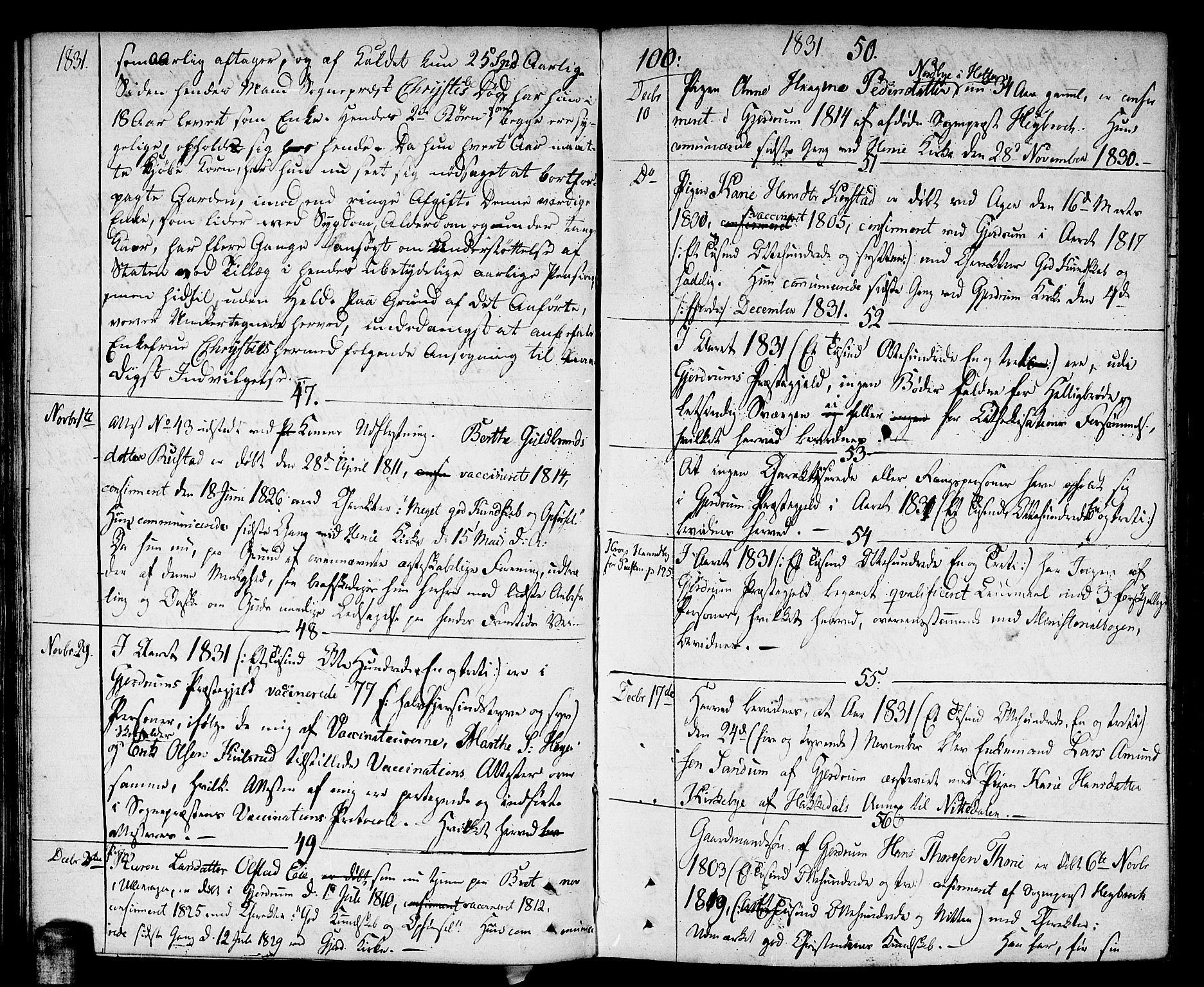 Gjerdrum prestekontor Kirkebøker, SAO/A-10412b/F/Fa/L0003: Parish register (official) no. I 3, 1798-1815, p. 100