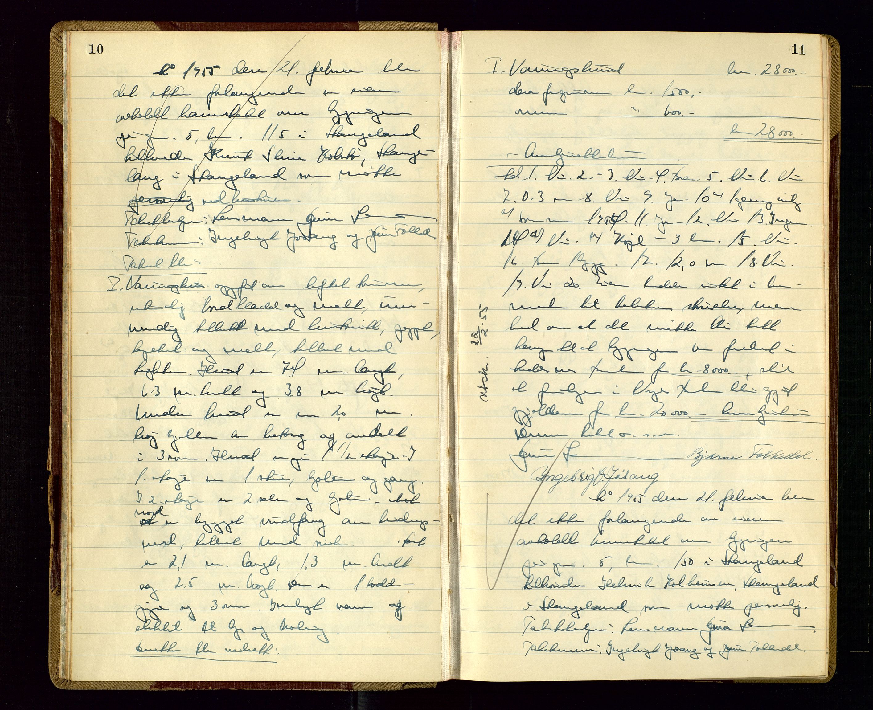 Avaldsnes lensmannskontor, AV/SAST-A-100286/Goa/L0010: "Branntakstprotokoll", 1955, p. 10-11