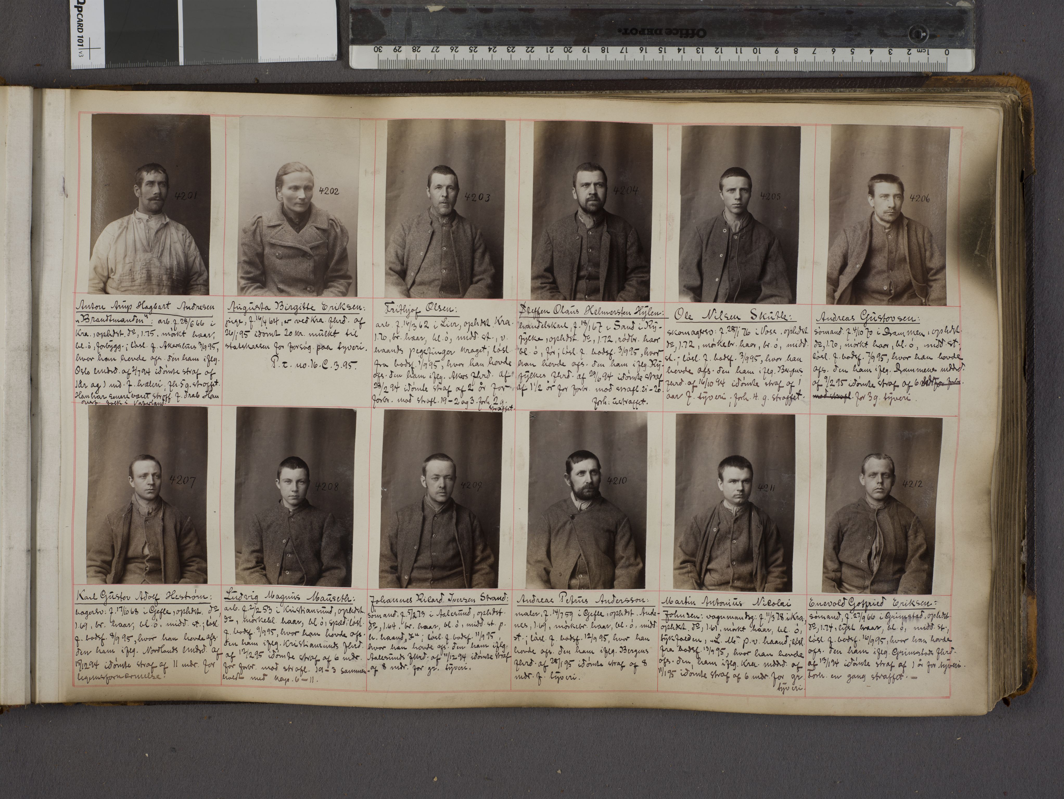 Oslo politikammer, Kriminalavdelingen, AV/SAO-A-11137/U/Ua/L0004: Forbryteralbum, 1895-1897, p. 15