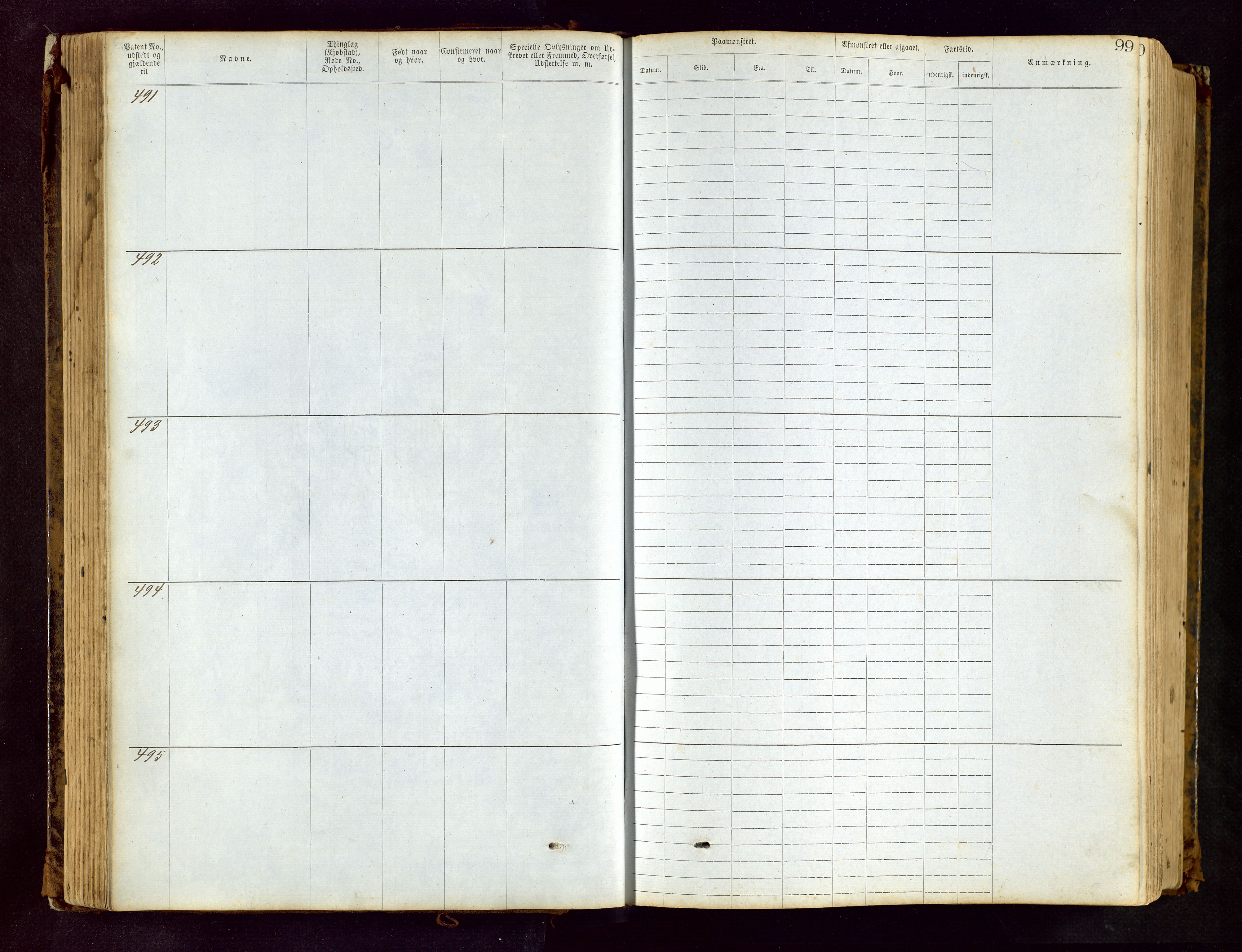 Haugesund sjømannskontor, AV/SAST-A-102007/F/Ff/L0002: Sjøfartsrulle Skudenes krets nr. 1-2719, 1868-1948, p. 99