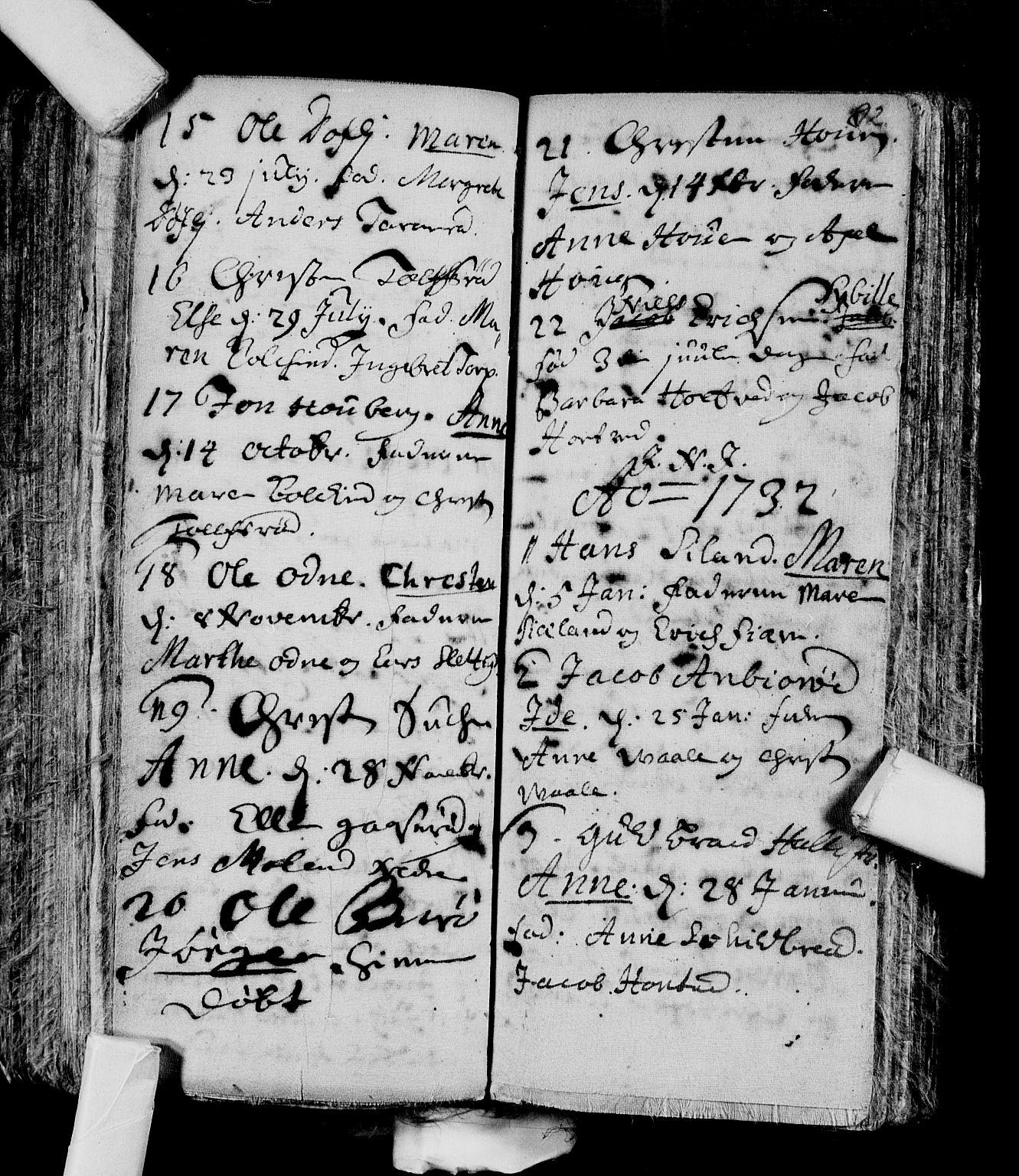 Andebu kirkebøker, SAKO/A-336/F/Fa/L0001: Parish register (official) no. 1 /1, 1623-1738, p. 92