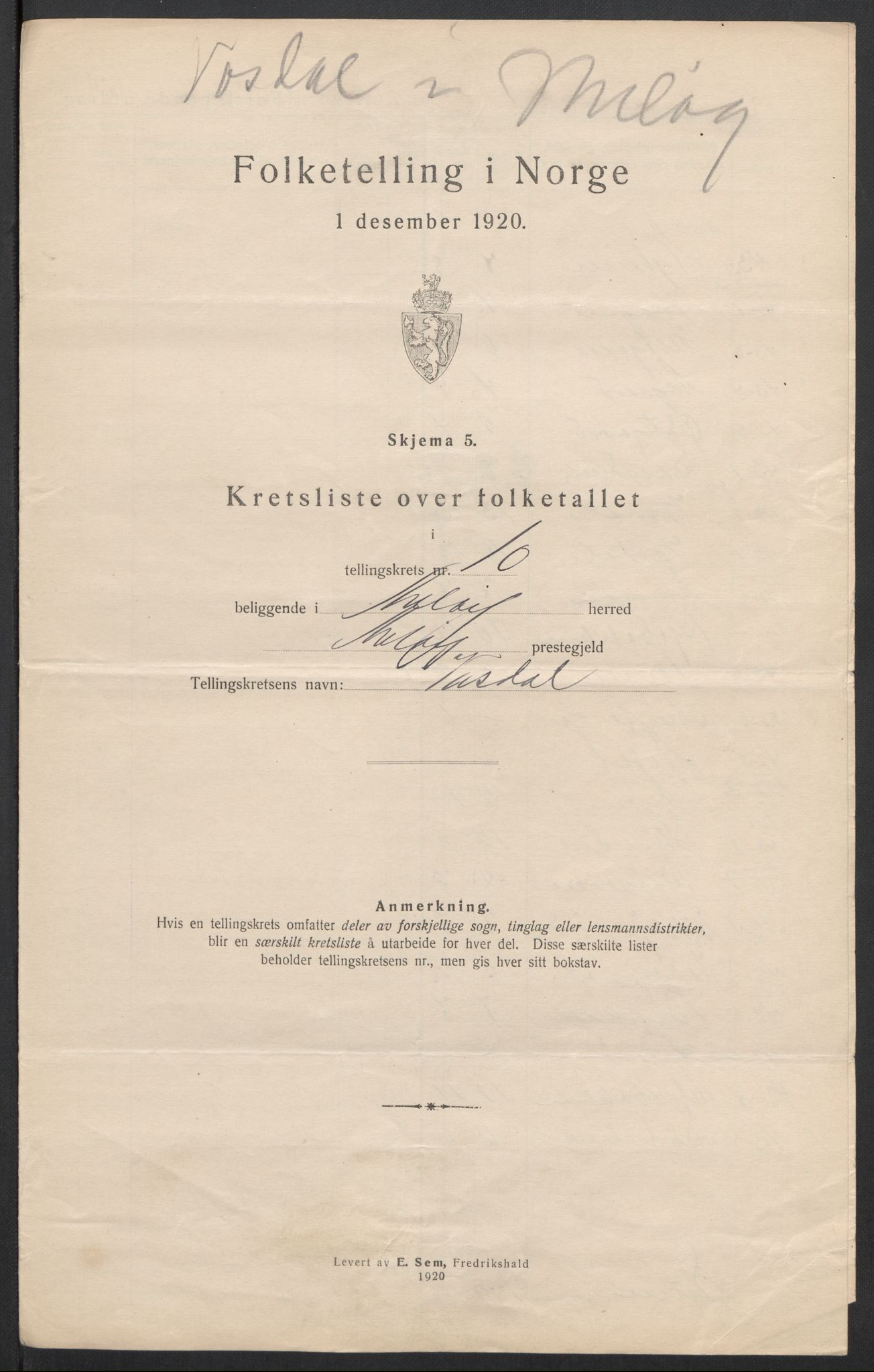 SAT, 1920 census for Meløy, 1920, p. 36