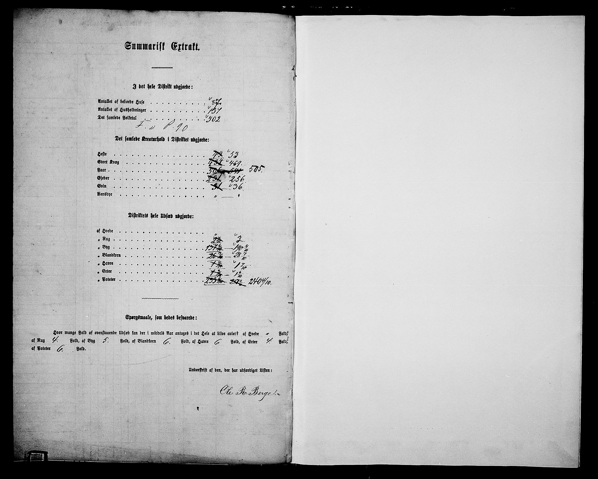 RA, 1865 census for Vestre Slidre, 1865, p. 141