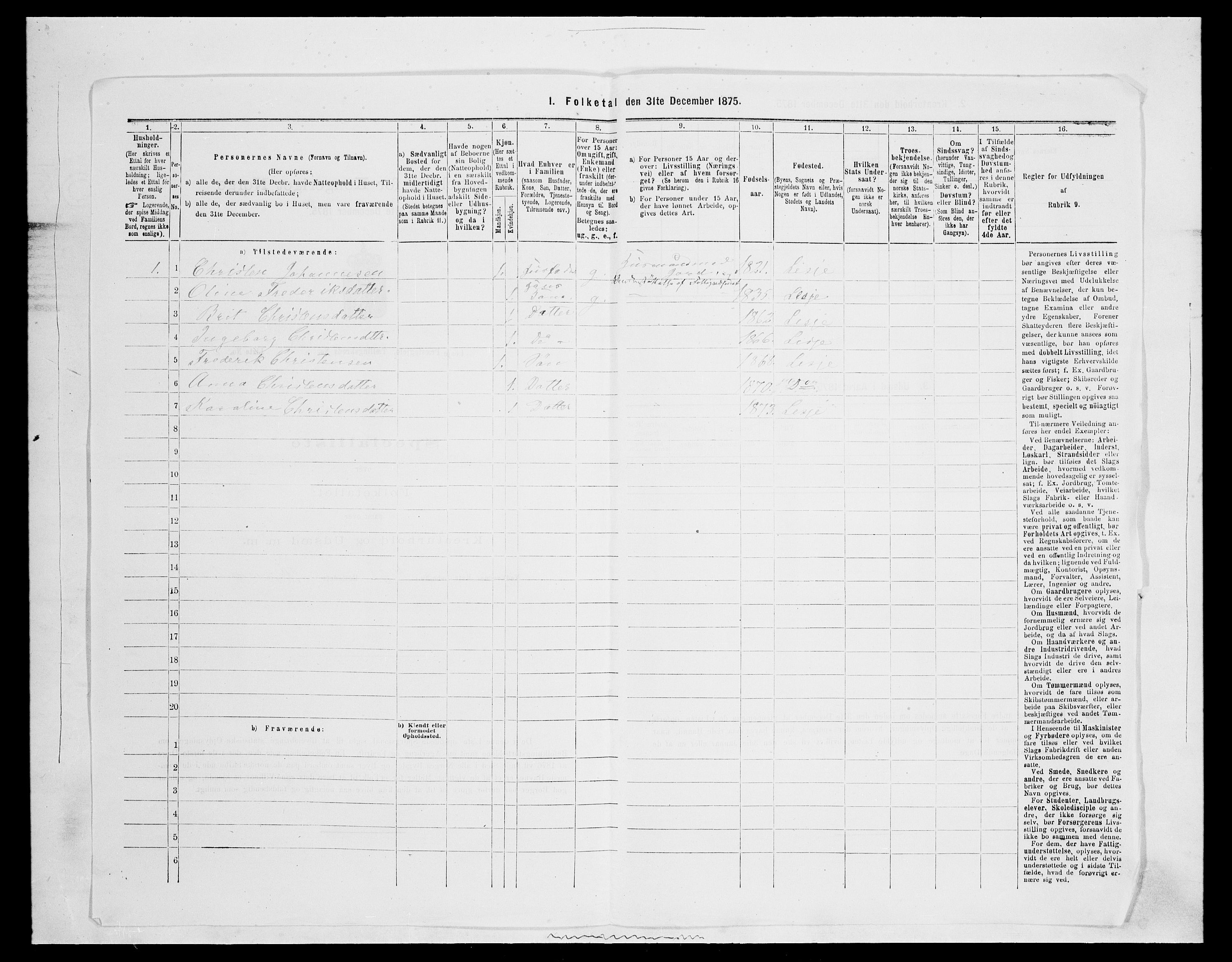 SAH, 1875 census for 0512P Lesja, 1875, p. 834