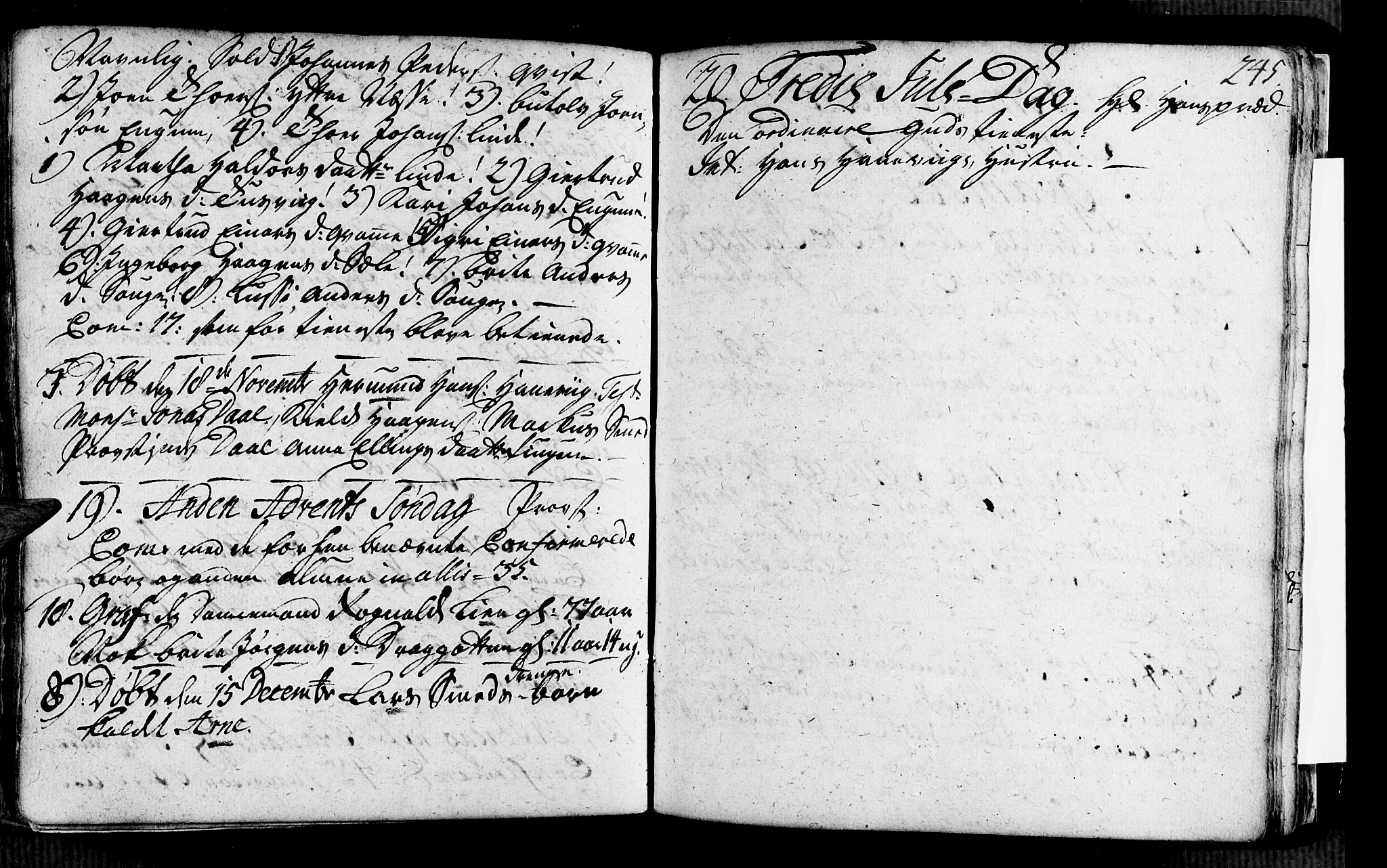 Vik sokneprestembete, SAB/A-81501: Parish register (official) no. A 2 /4, 1740-1754, p. 245