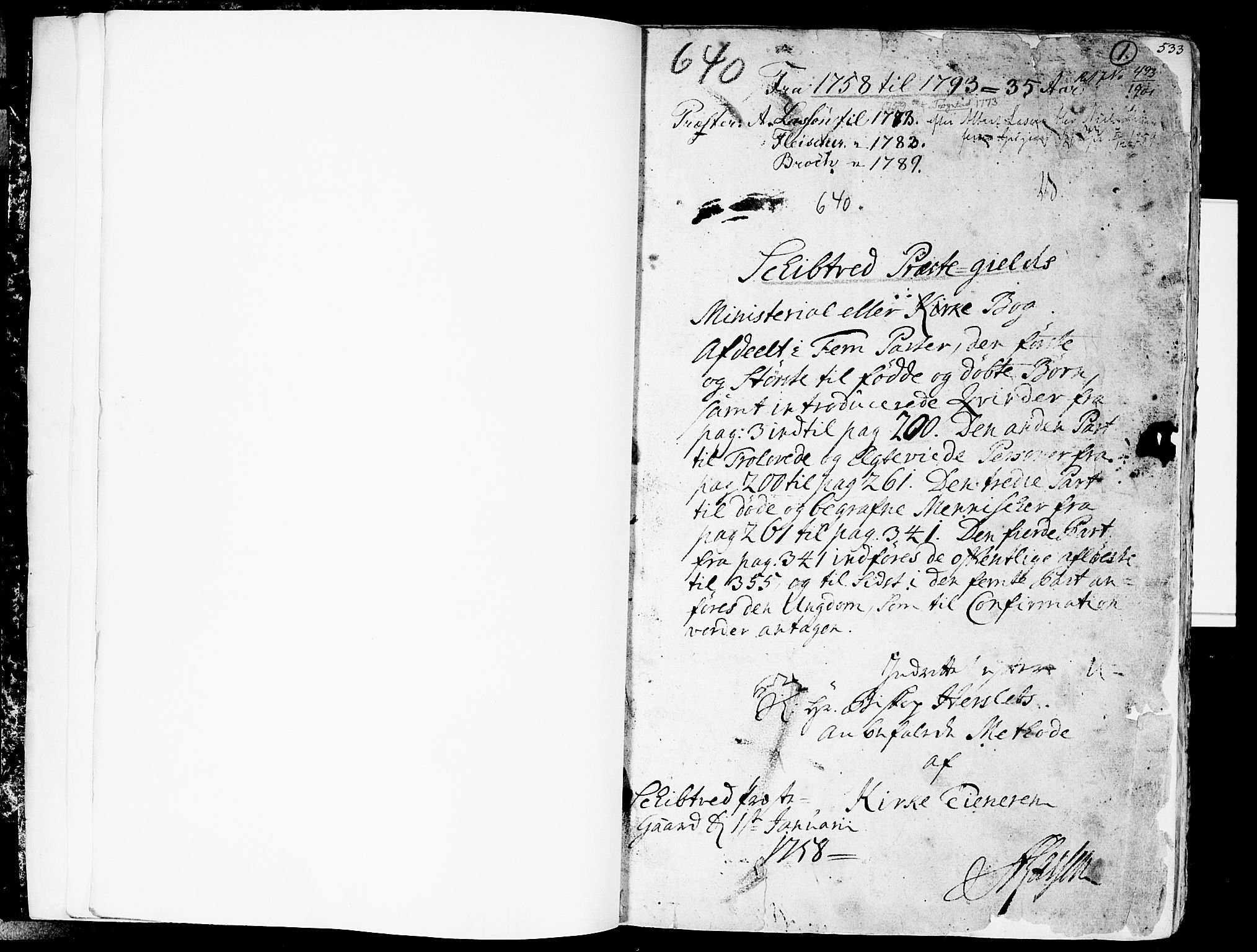 Skiptvet prestekontor Kirkebøker, SAO/A-20009/F/Fa/L0003: Parish register (official) no. 3, 1758-1793, p. 0-1
