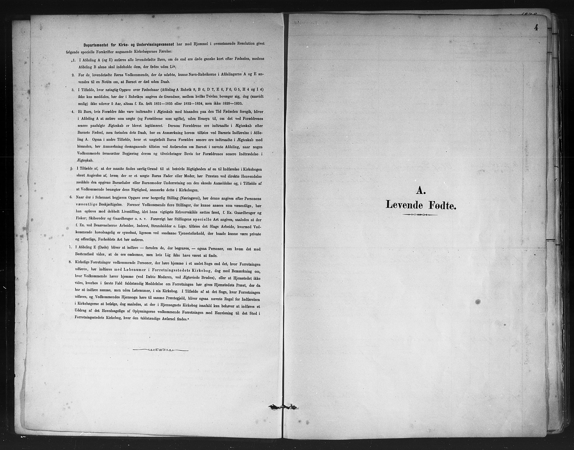 Askøy Sokneprestembete, AV/SAB-A-74101/H/Ha/Haa/Haae/L0002: Parish register (official) no. E 2, 1878-1891, p. 4