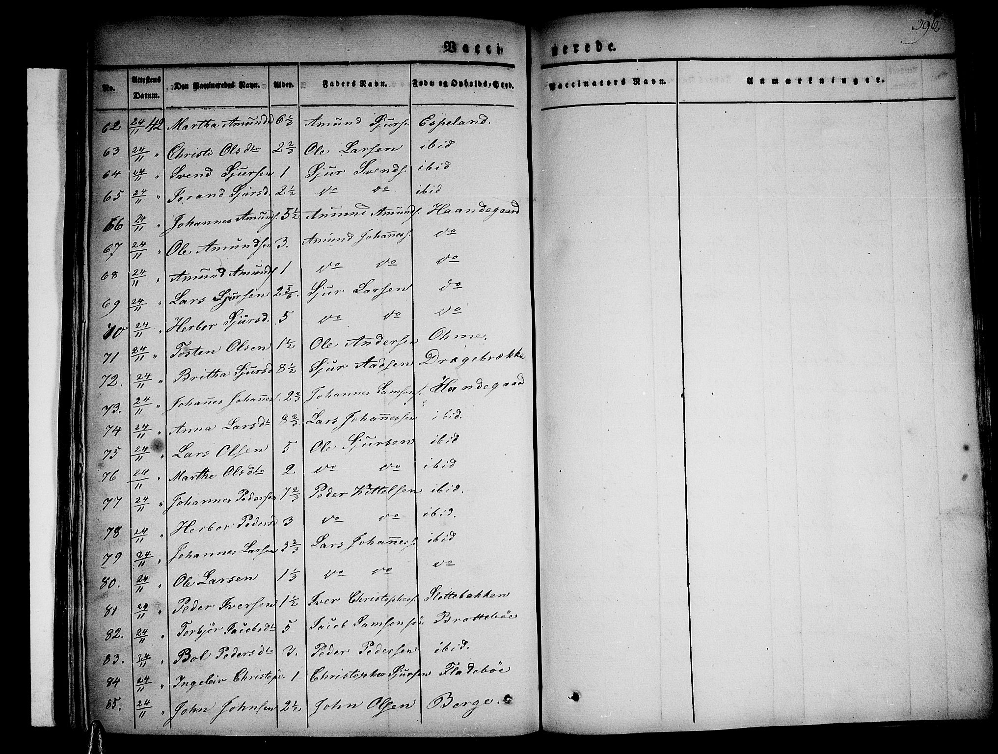 Strandebarm sokneprestembete, AV/SAB-A-78401/H/Haa: Parish register (official) no. A 6, 1826-1843, p. 396