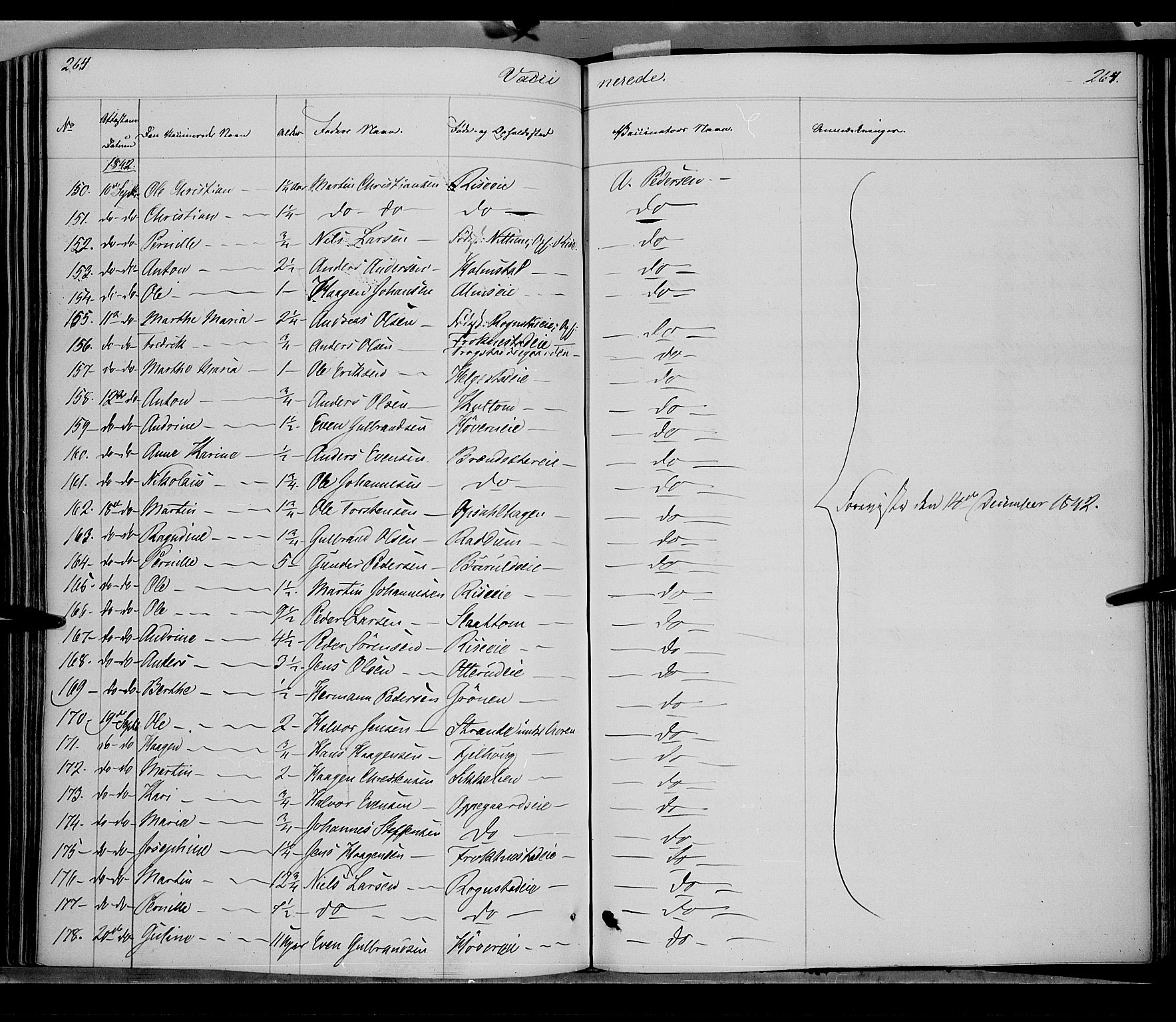 Østre Toten prestekontor, SAH/PREST-104/H/Ha/Haa/L0002: Parish register (official) no. 2, 1840-1847, p. 264