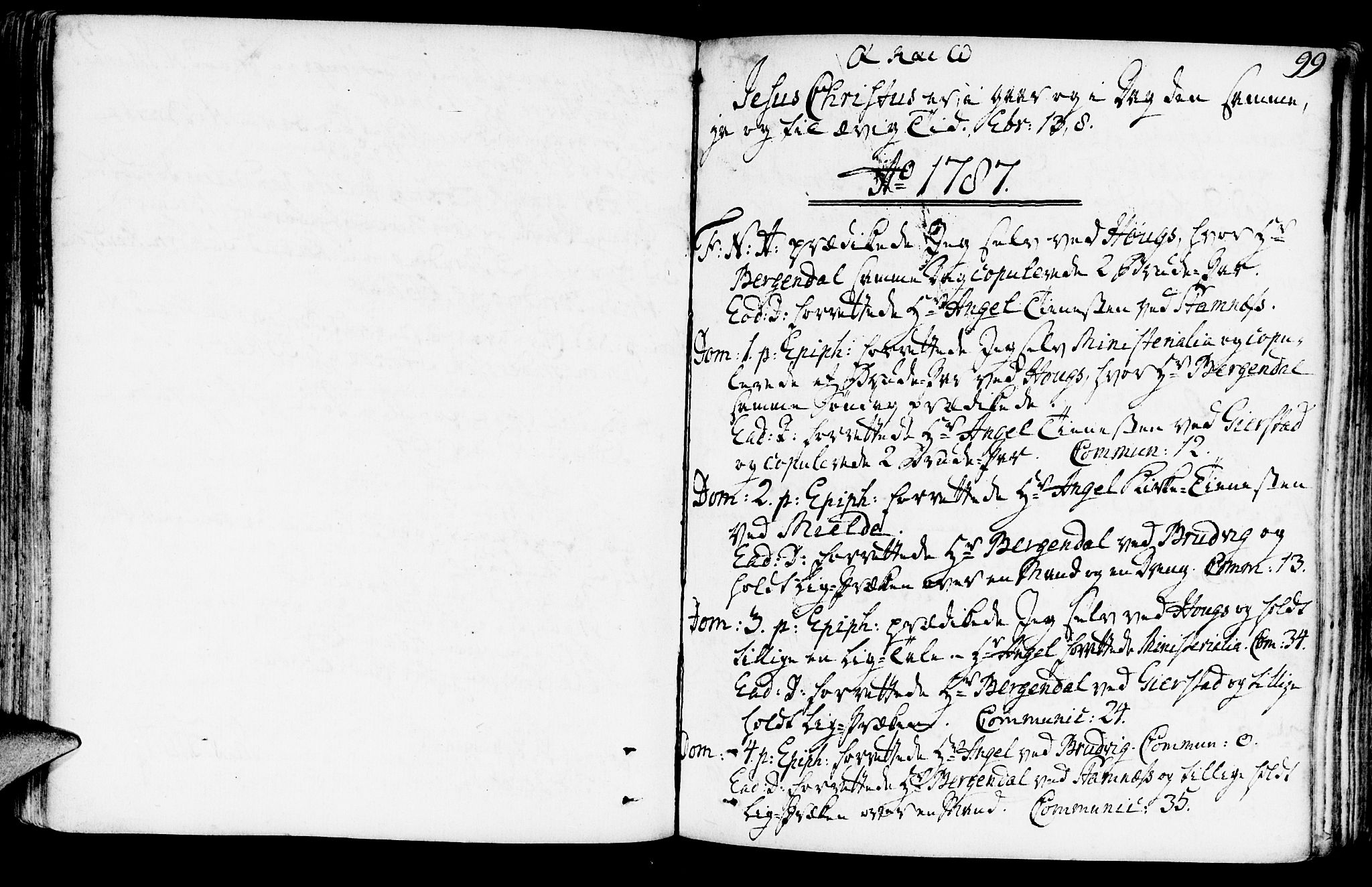 Haus sokneprestembete, AV/SAB-A-75601/H/Haa: Parish register (official) no. A 10, 1782-1796, p. 99