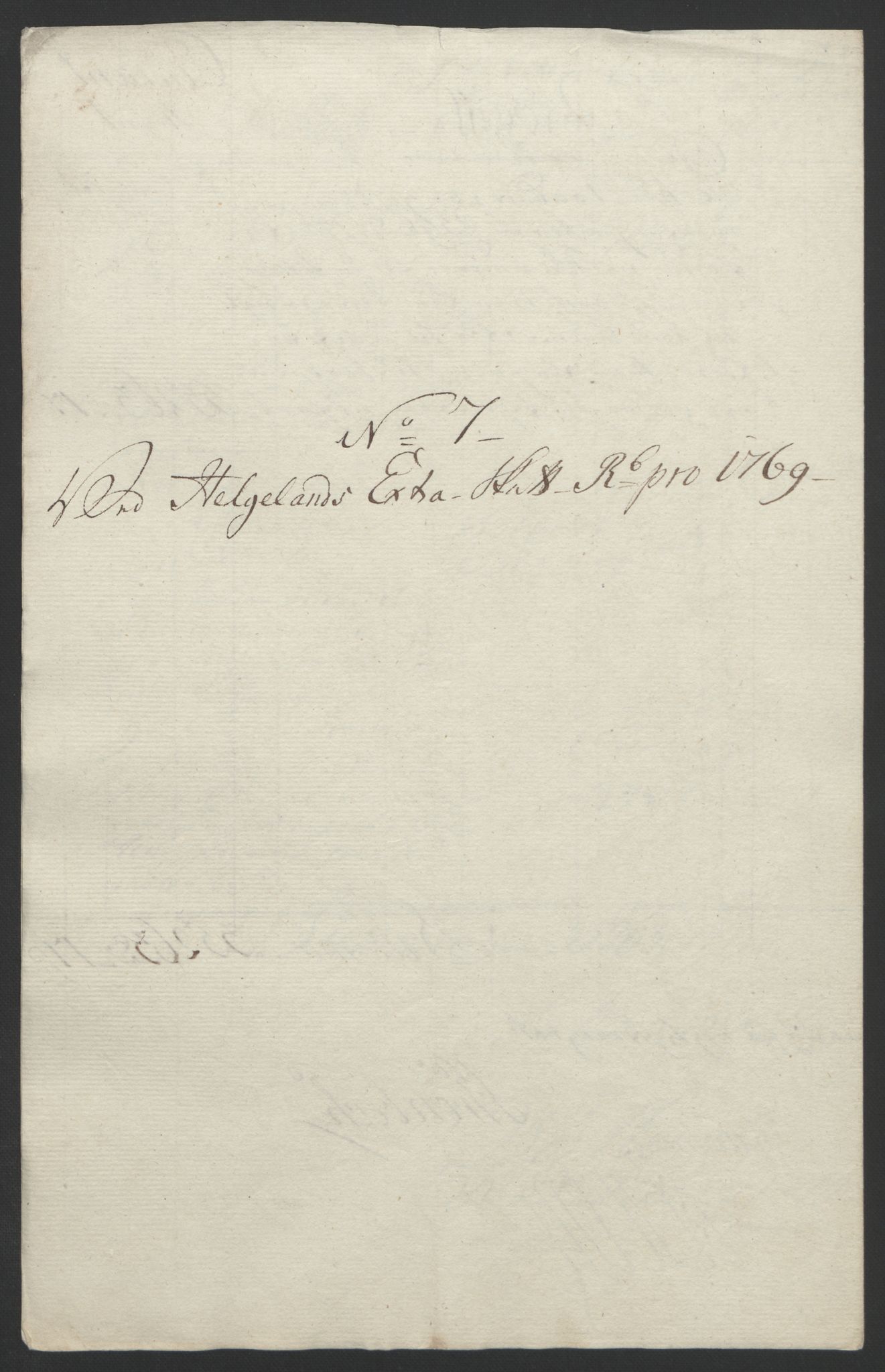 Rentekammeret inntil 1814, Reviderte regnskaper, Fogderegnskap, AV/RA-EA-4092/R65/L4573: Ekstraskatten Helgeland, 1762-1772, p. 247