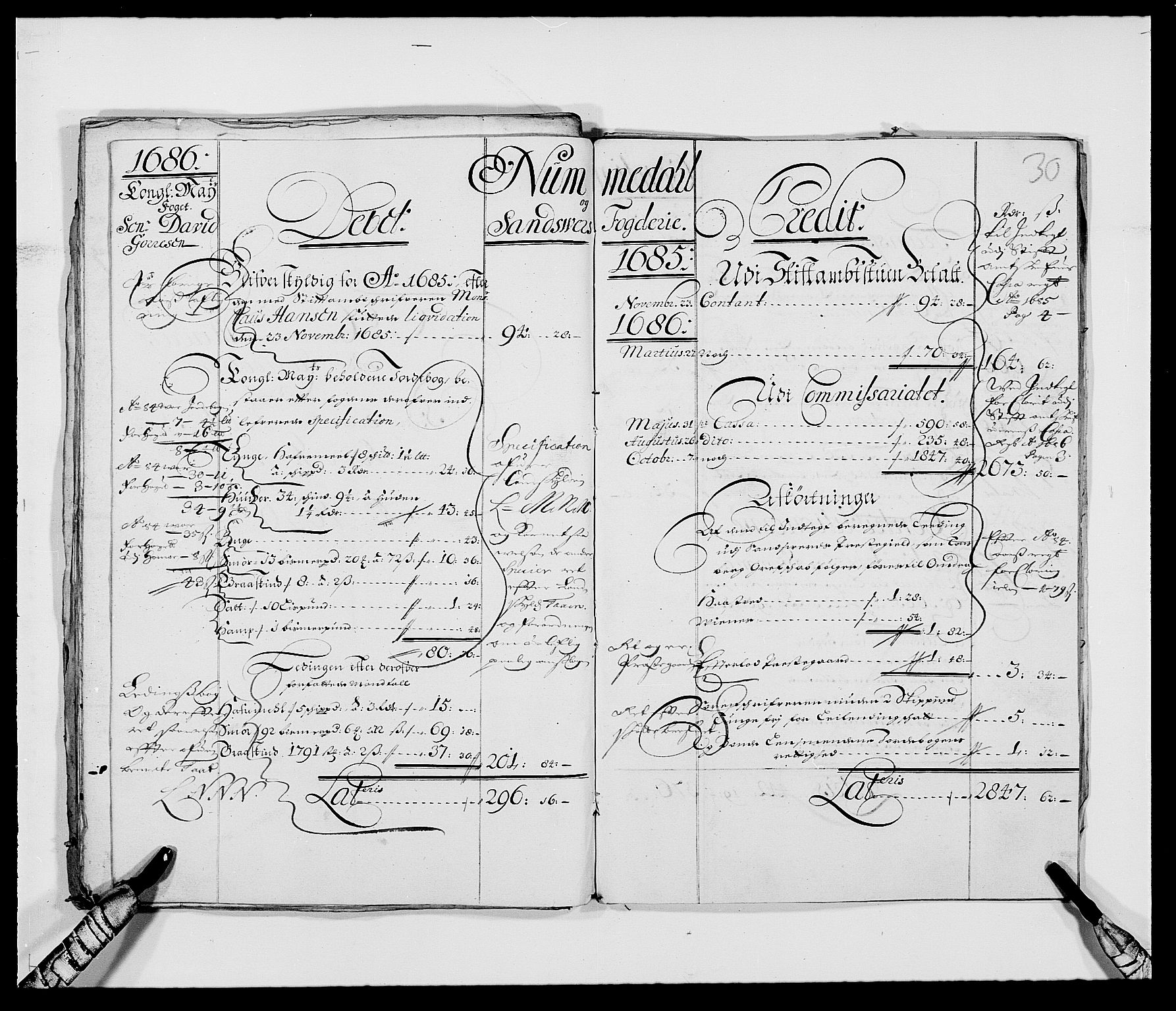 Rentekammeret inntil 1814, Reviderte regnskaper, Fogderegnskap, AV/RA-EA-4092/R24/L1569: Fogderegnskap Numedal og Sandsvær, 1679-1686, p. 77