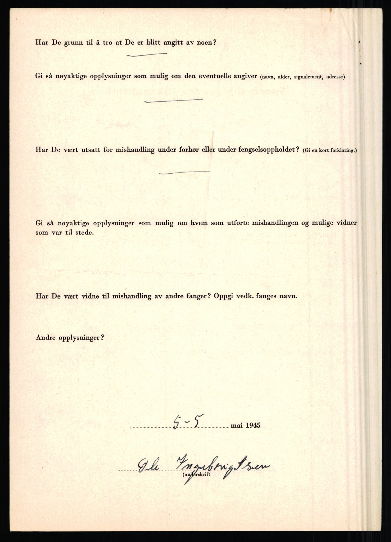Rikspolitisjefen, AV/RA-S-1560/L/L0007: Heen, Erik C. - Iversen, Trygve, 1940-1945, p. 1144