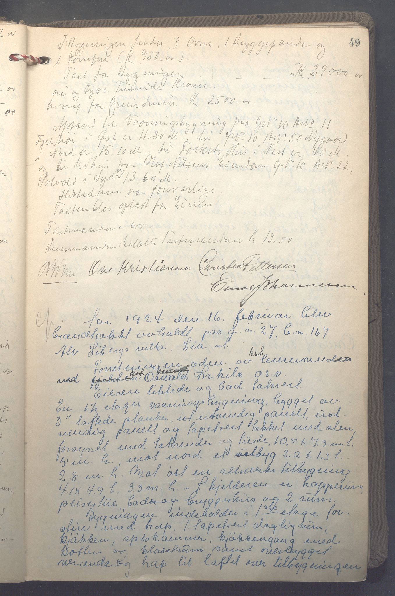 Lensmennene i Aker, OBA/A-10133/F/Fb/L0002: Branntakstprotokoll, 1922-1929, p. 49